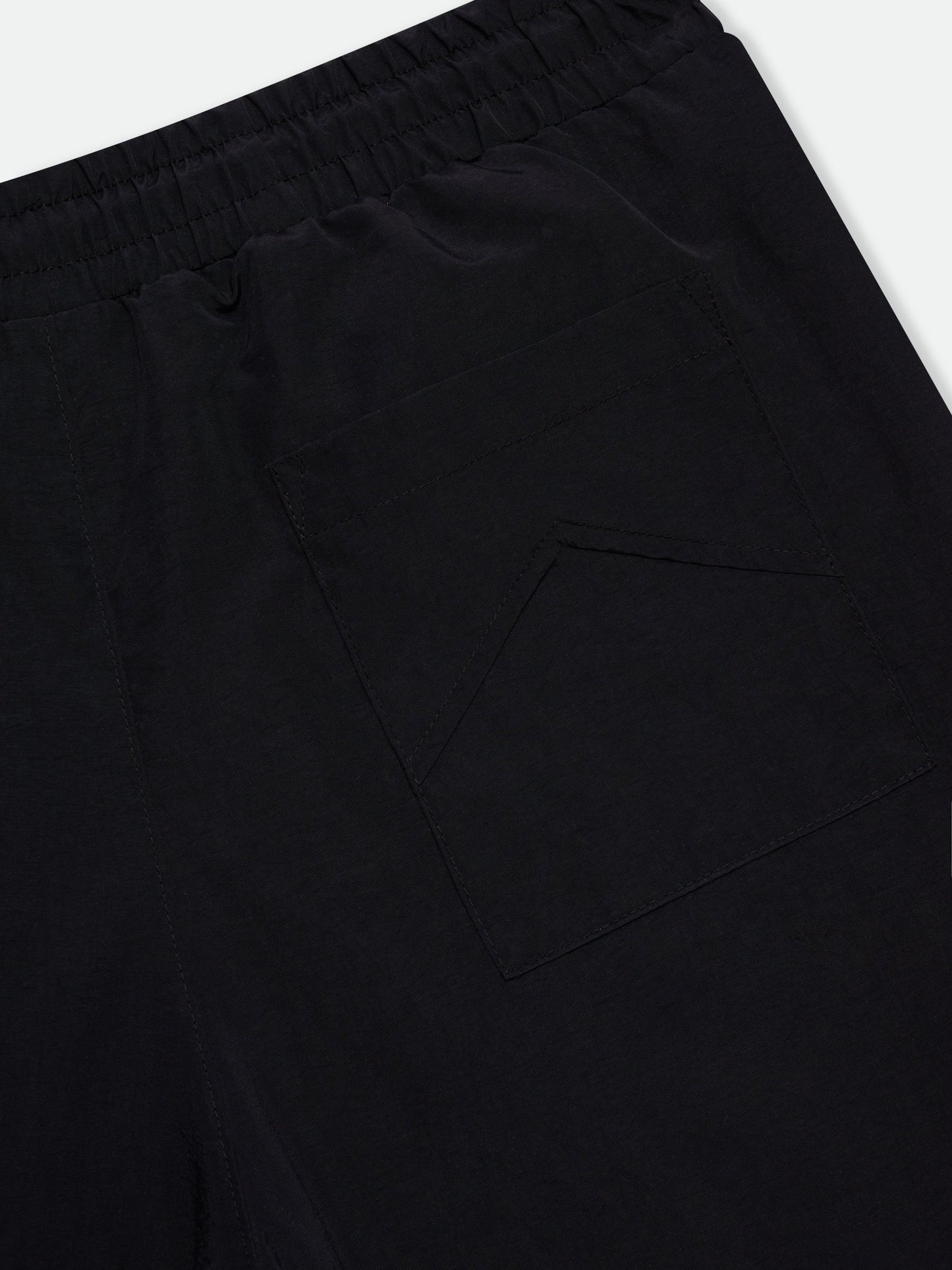 RHUDE CHAMPIONS LOGO SHORTS - BLACK\/WHITE