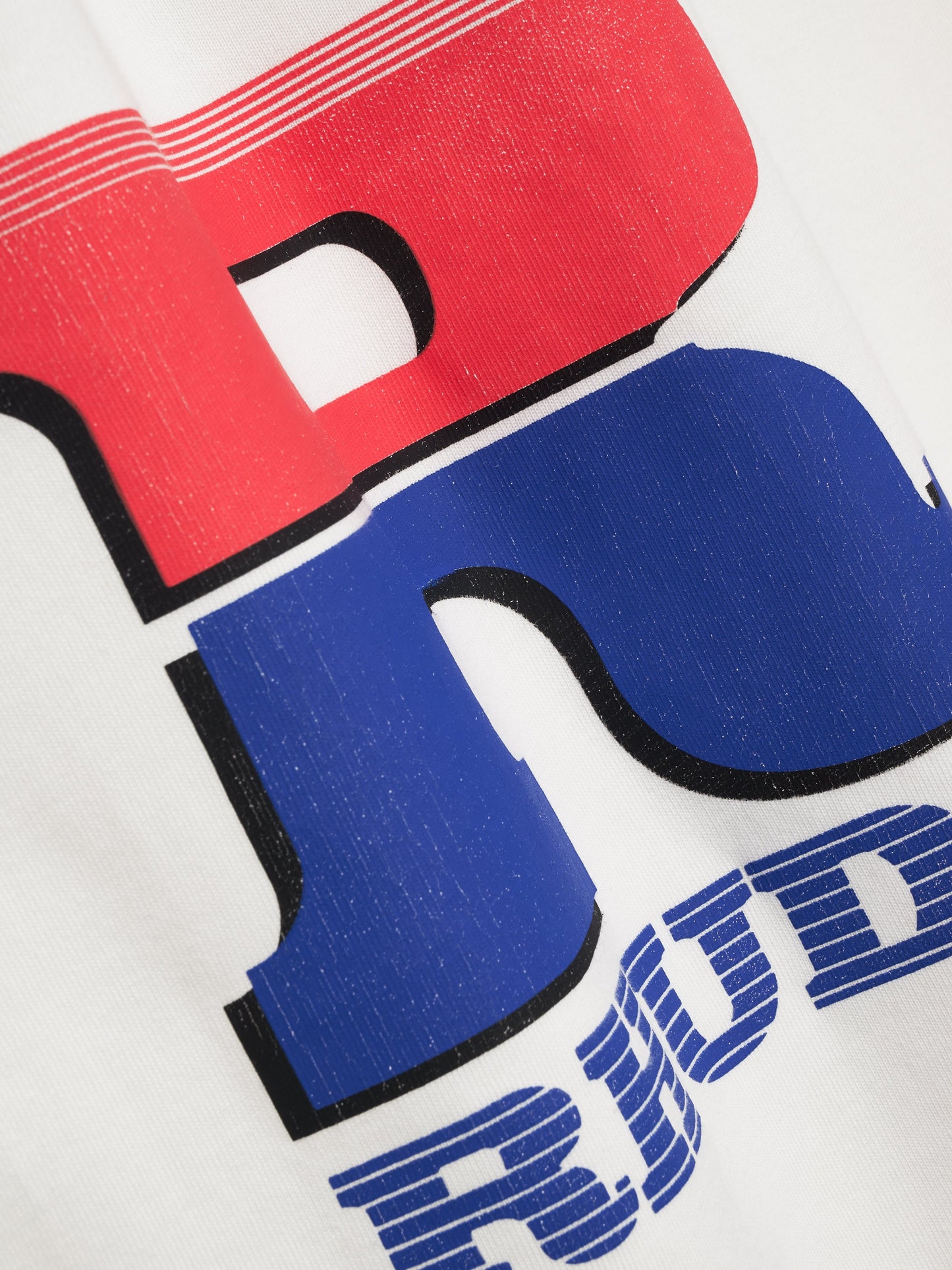 SPLIT PETROL LOGO LS TEE - VINTAGE WHITE