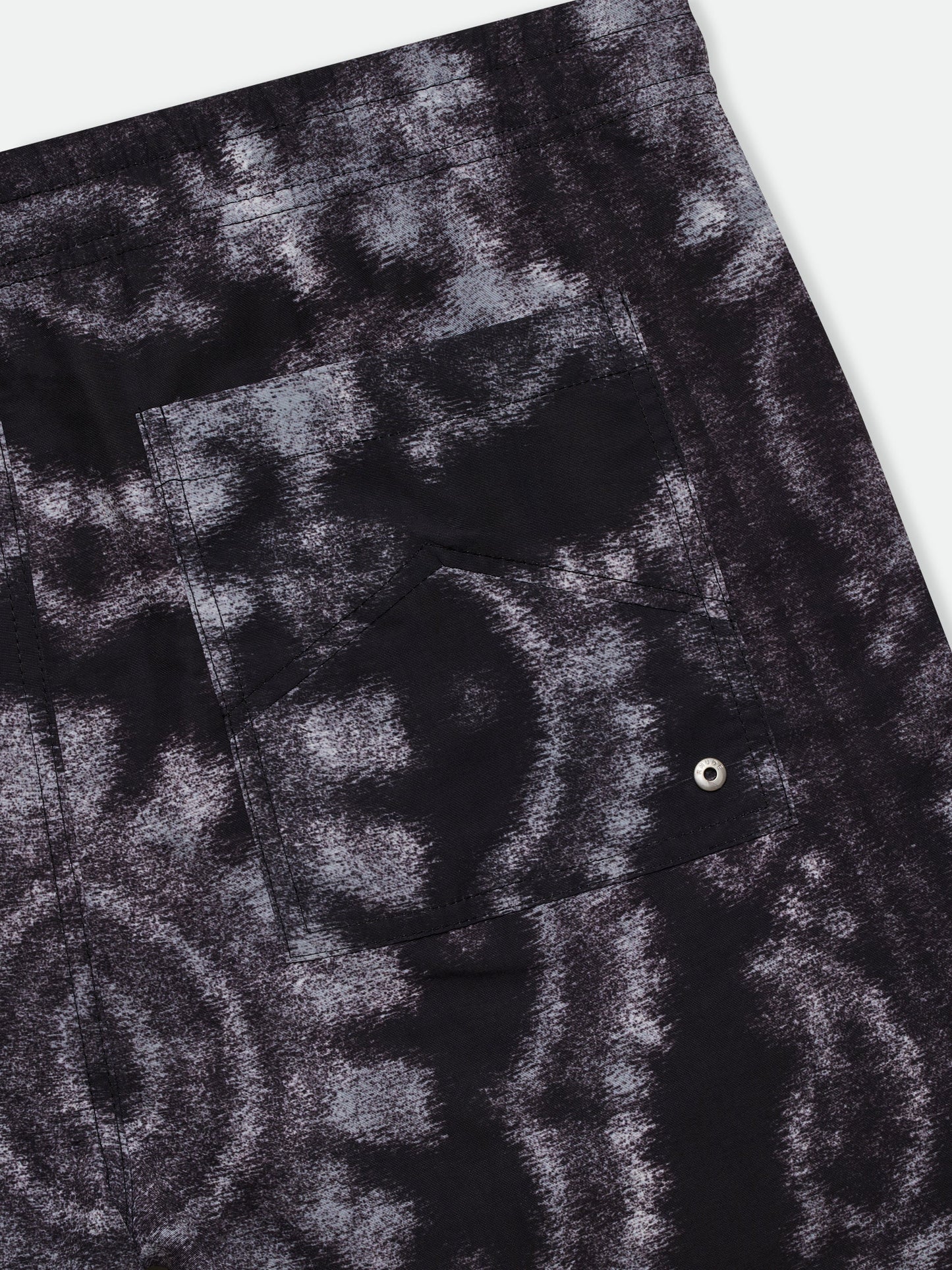 RHUDE MOTION BANDANA SWIM TRUNKS - BLACK
