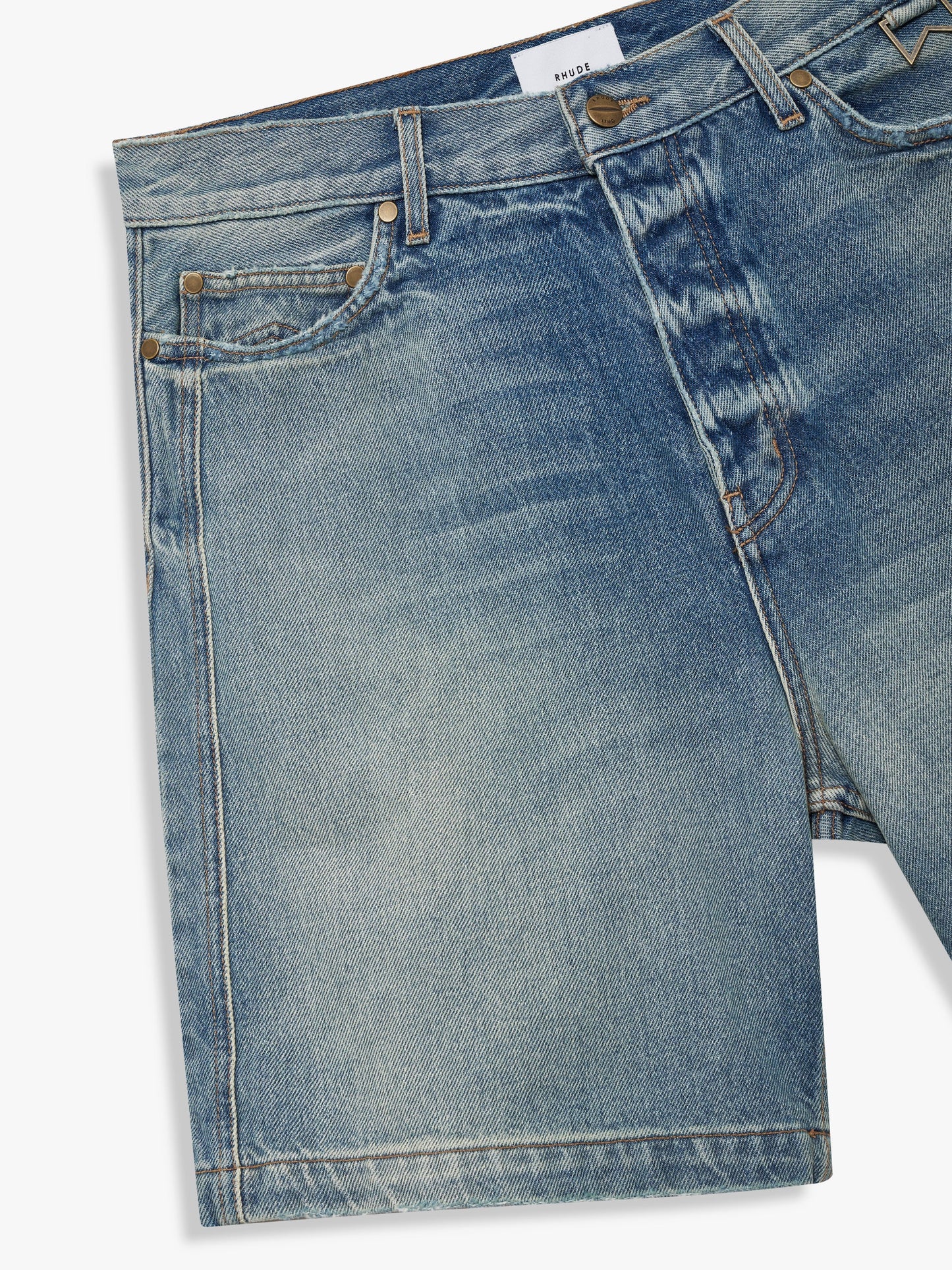 BOXY TRAXEDO DENIM SHORT