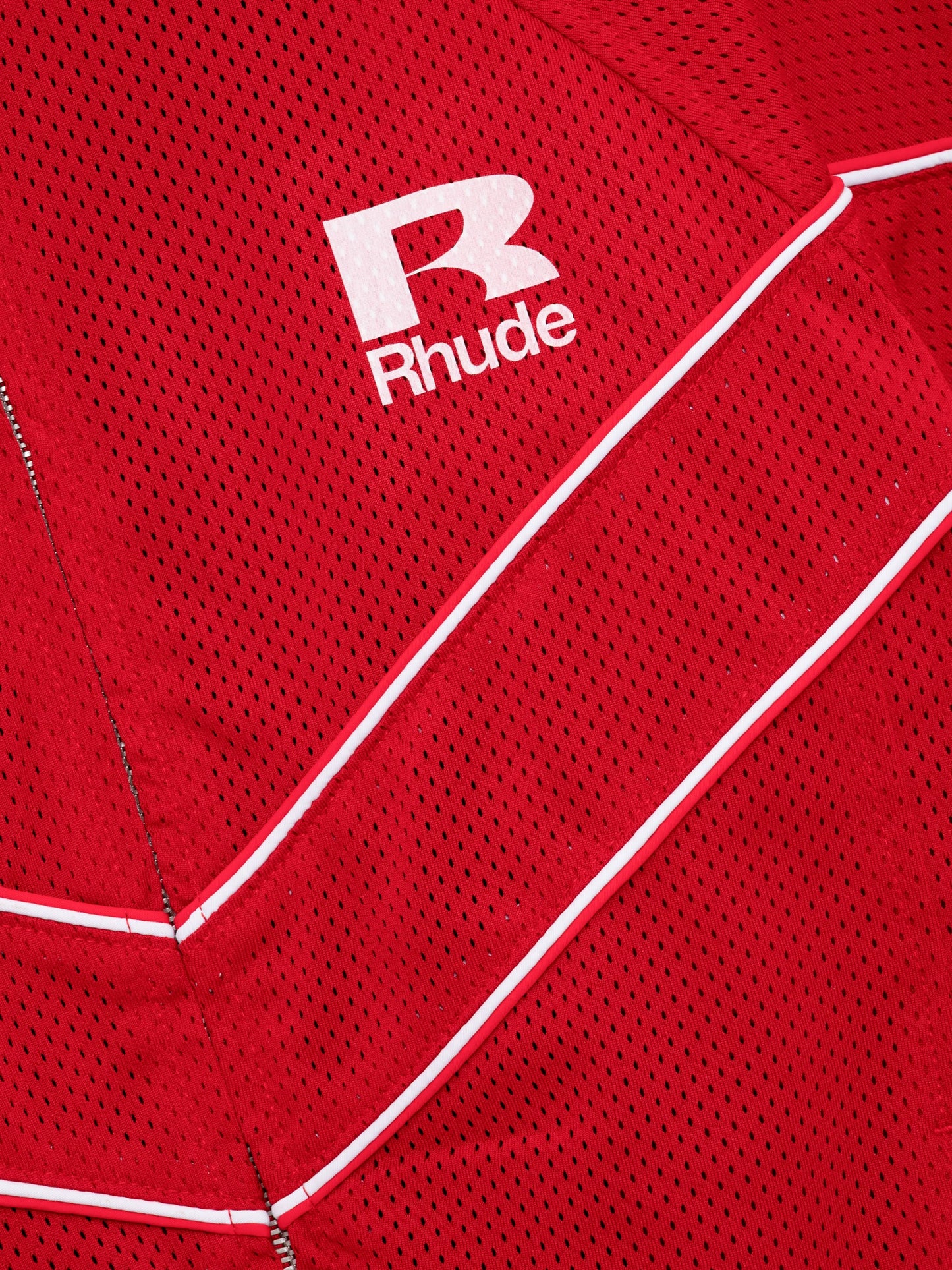 RHUDE MESH PIPING RAGLAN TRACK JACKET