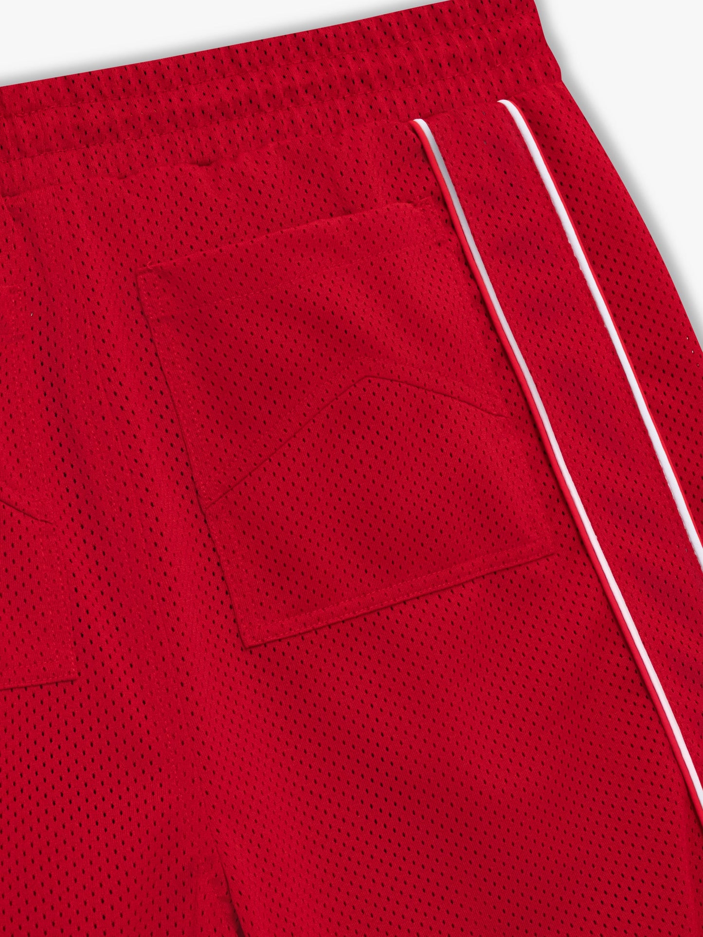 RHUDE MESH PIPING BAGGY TRACK SHORT