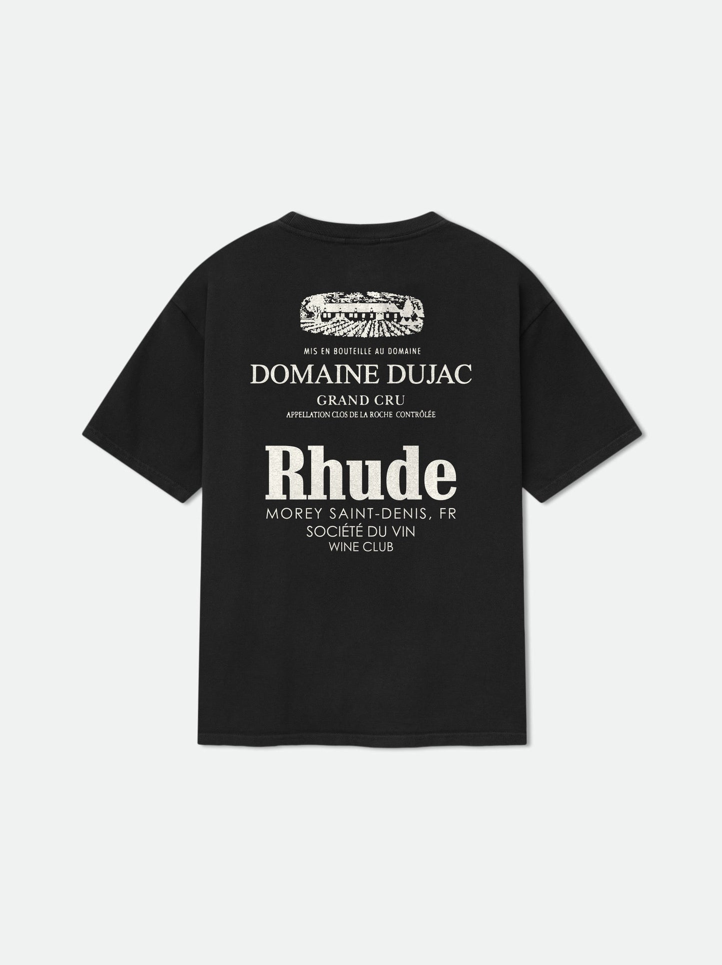 RHUDE x DOMAINE DUJAC TEE - VTG BLACK