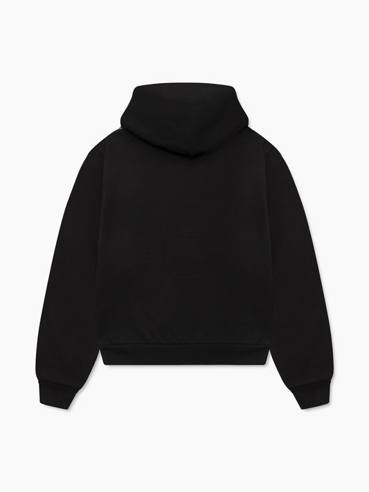 RHUDE x DOMAINE CHAVY-CHOUET PATCH HOODIE - BLACK \/ YELLOW
