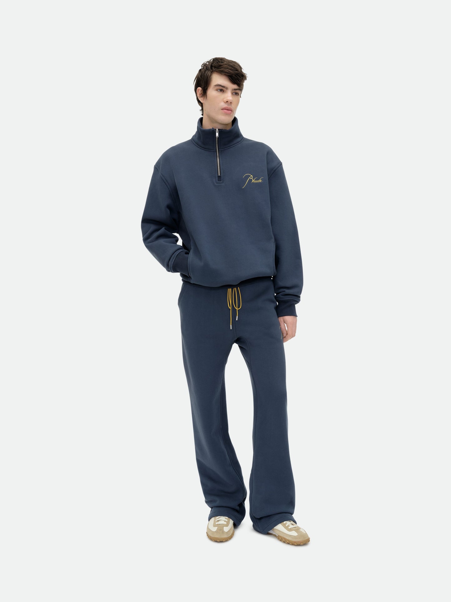 CLASSIQUE QUARTER ZIP - NAVY\/YELLOW