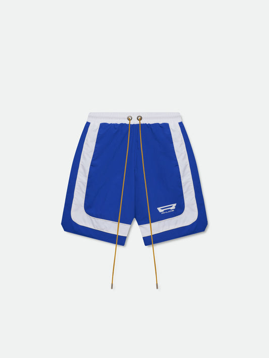 CAMPIONE BAGGY TRACK SHORT - BLUE \/ WHITE