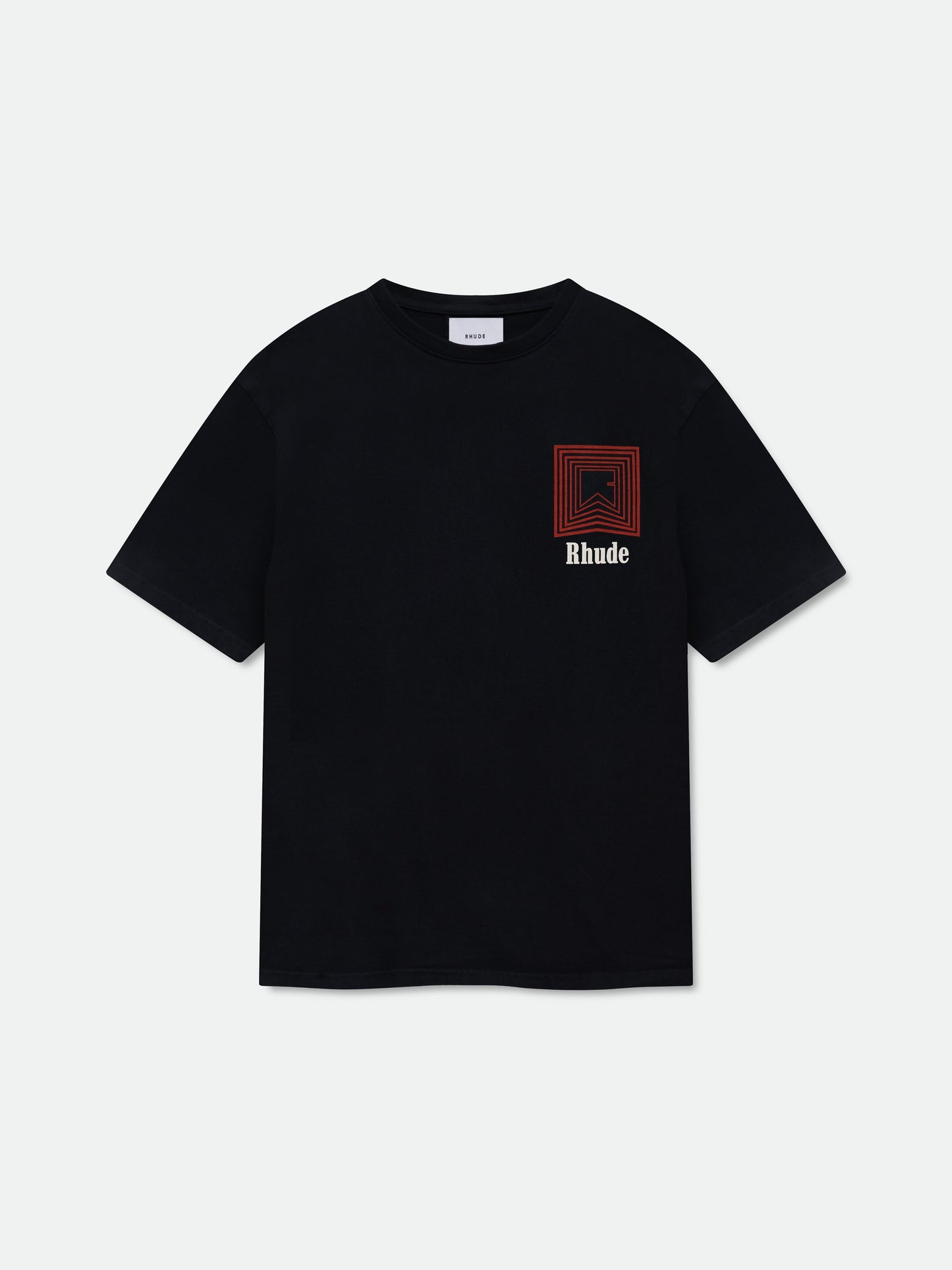 CHEVRON LOGO REPEAT TEE - VTG BLACK\/RED