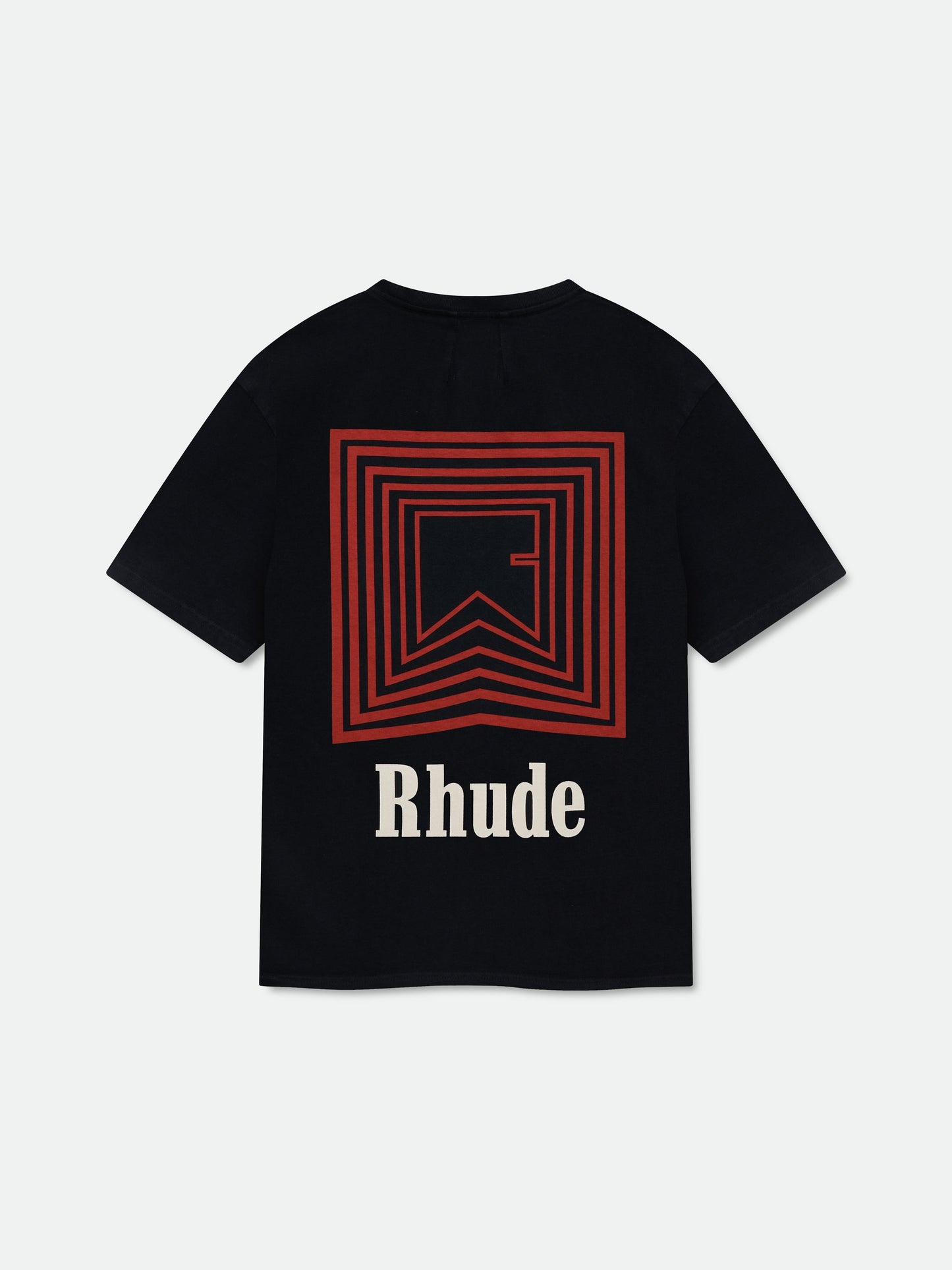 CHEVRON LOGO REPEAT TEE - VTG BLACK\/RED