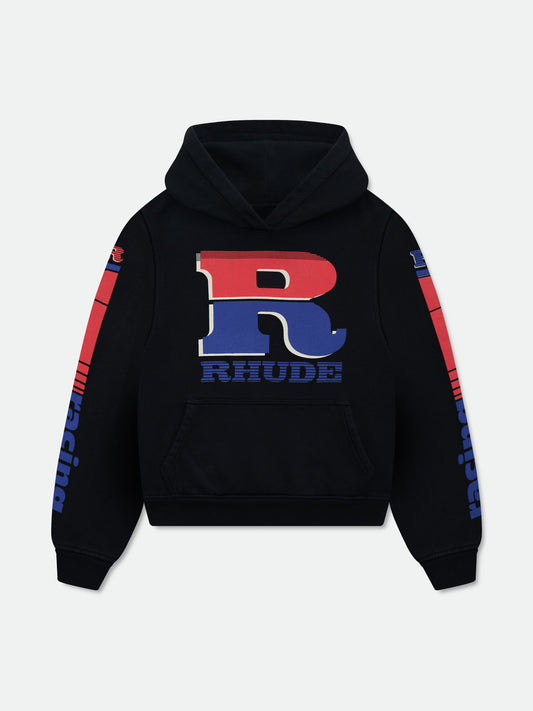 SPLIT PETROL LOGO HOODIE