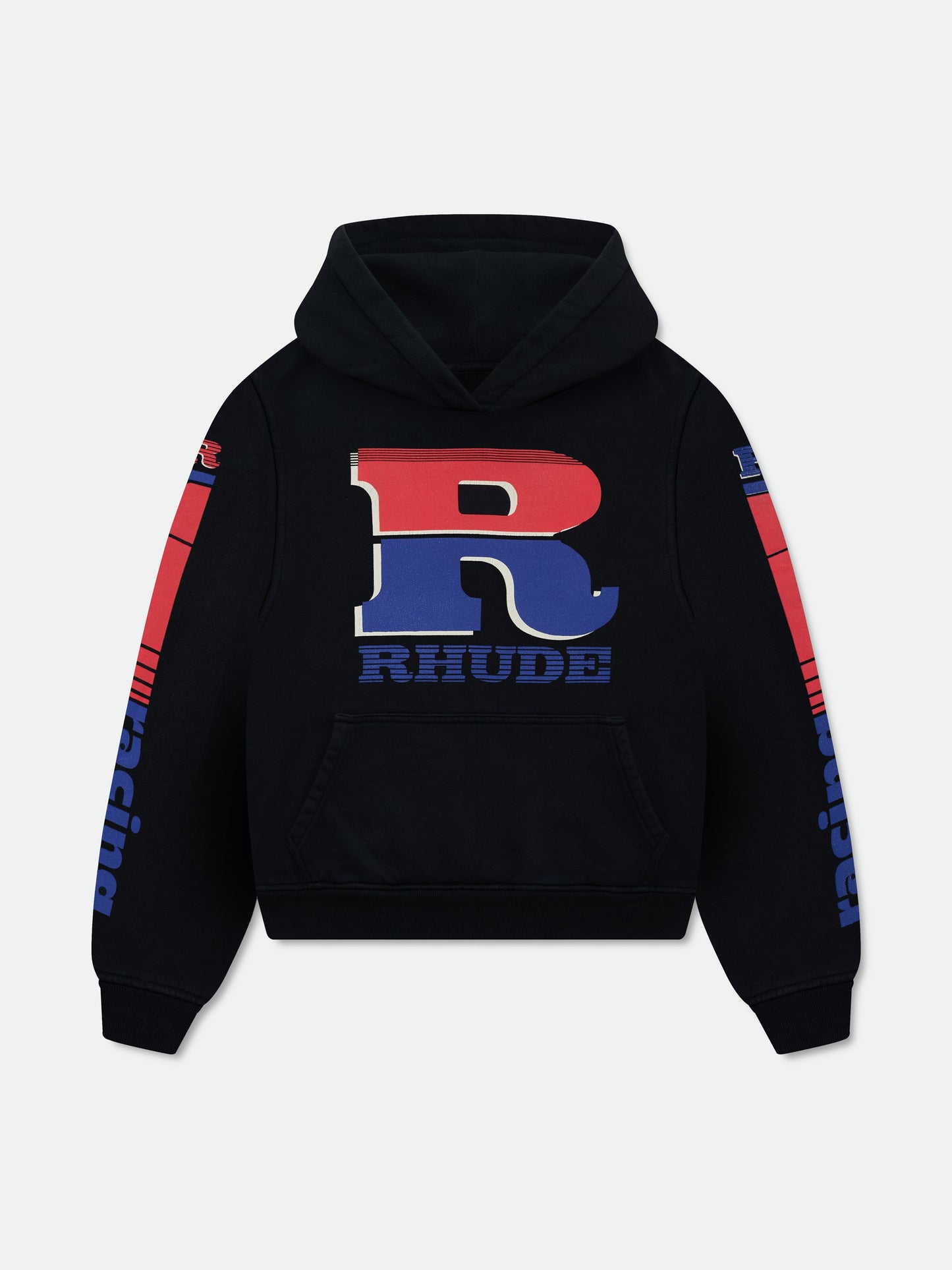 SPLIT PETROL LOGO HOODIE - VTG BLACK