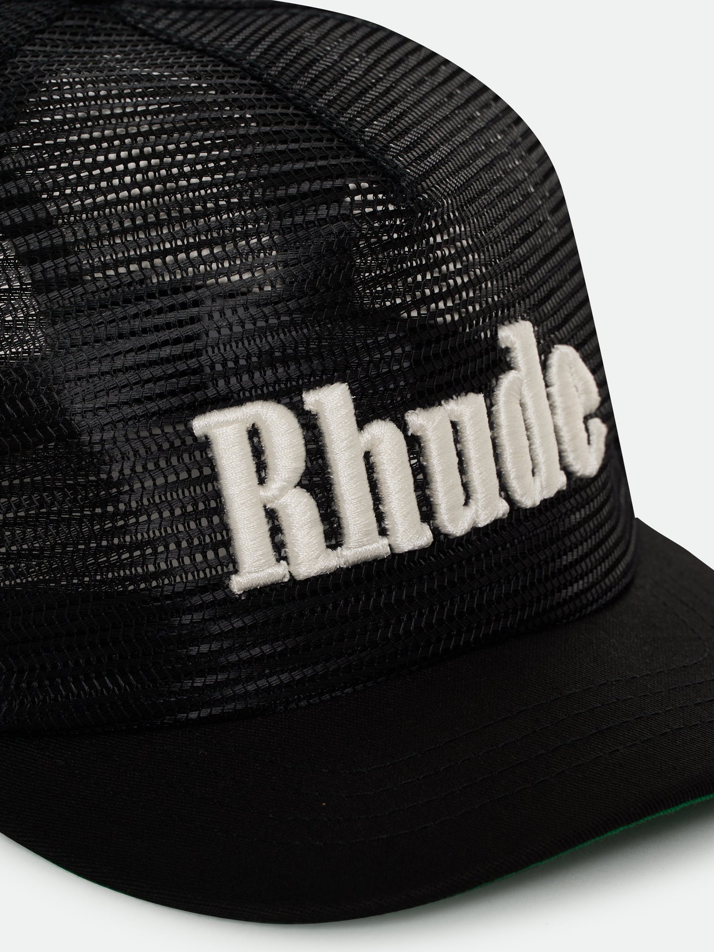 RHUDE LOGO MESH HAT - BLACK\/WHITE