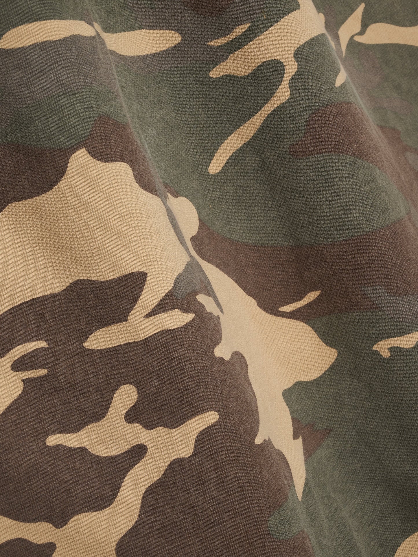 CAMO DOUBLE-LAYERED TEE - MULTI GREEN