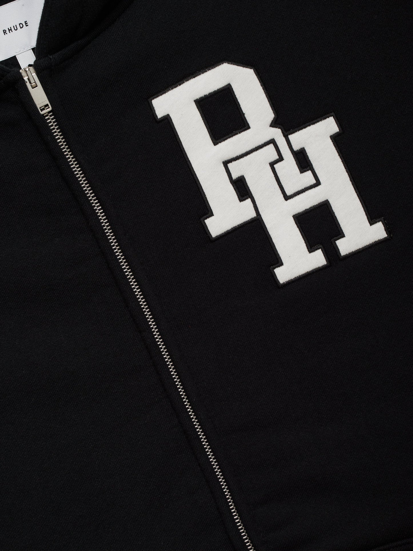 ZIPPERED HOOD LUNDUN JACKET - BLACK\/WHITE