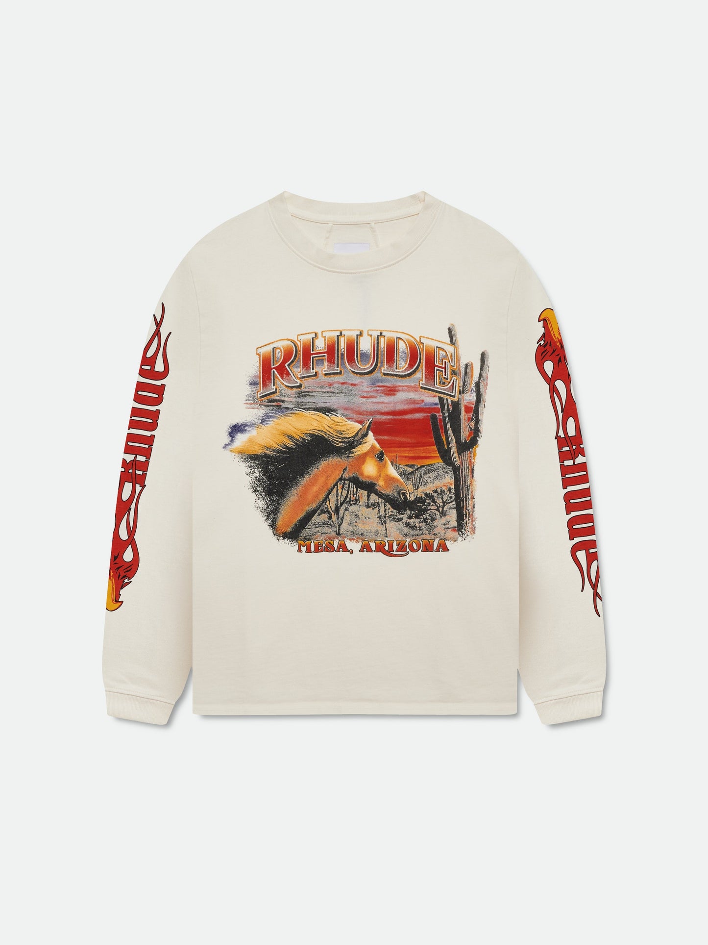 MESA STALLION LS TEE - VINTAGE WHITE