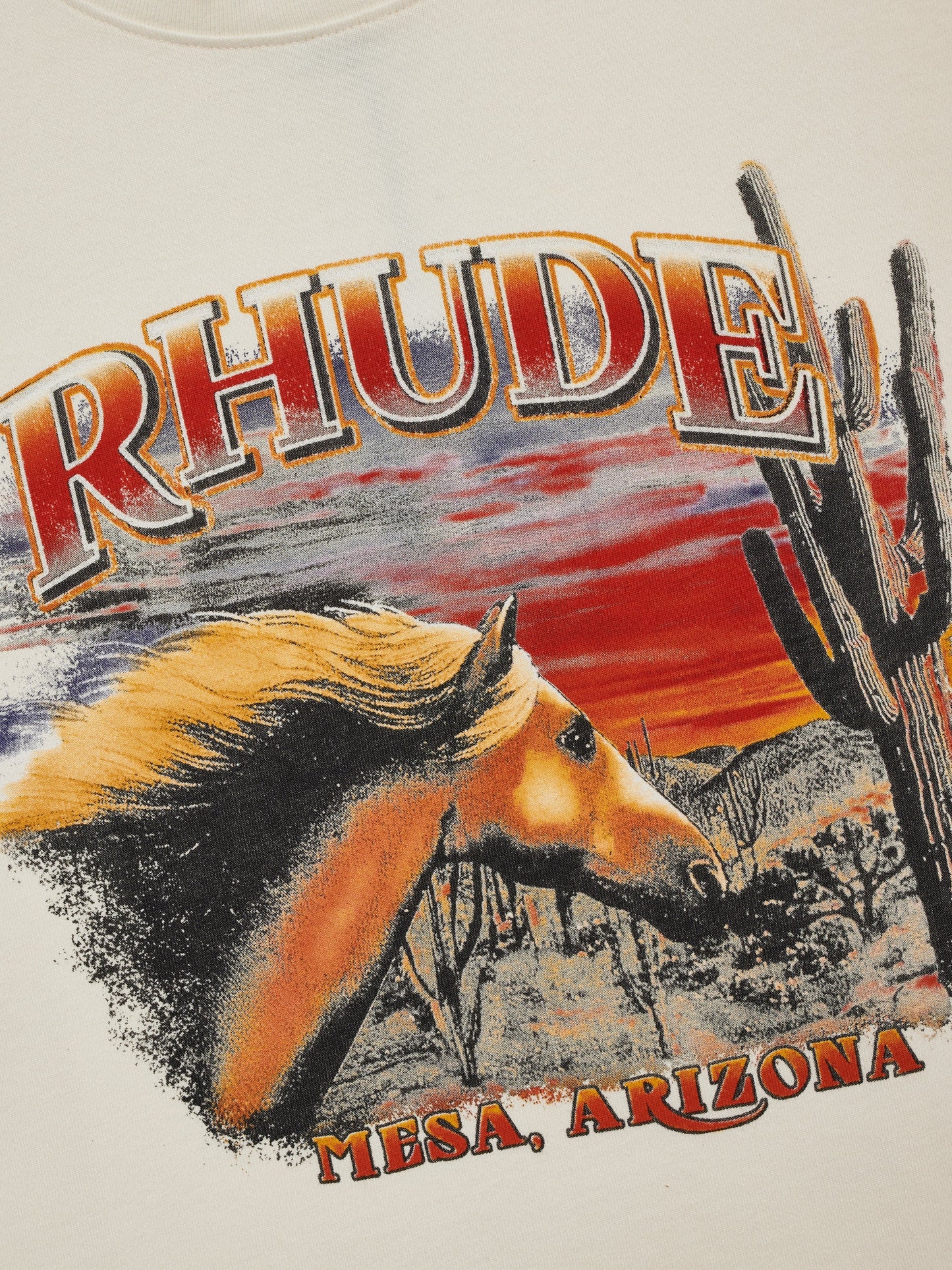 MESA STALLION LS TEE - VINTAGE WHITE