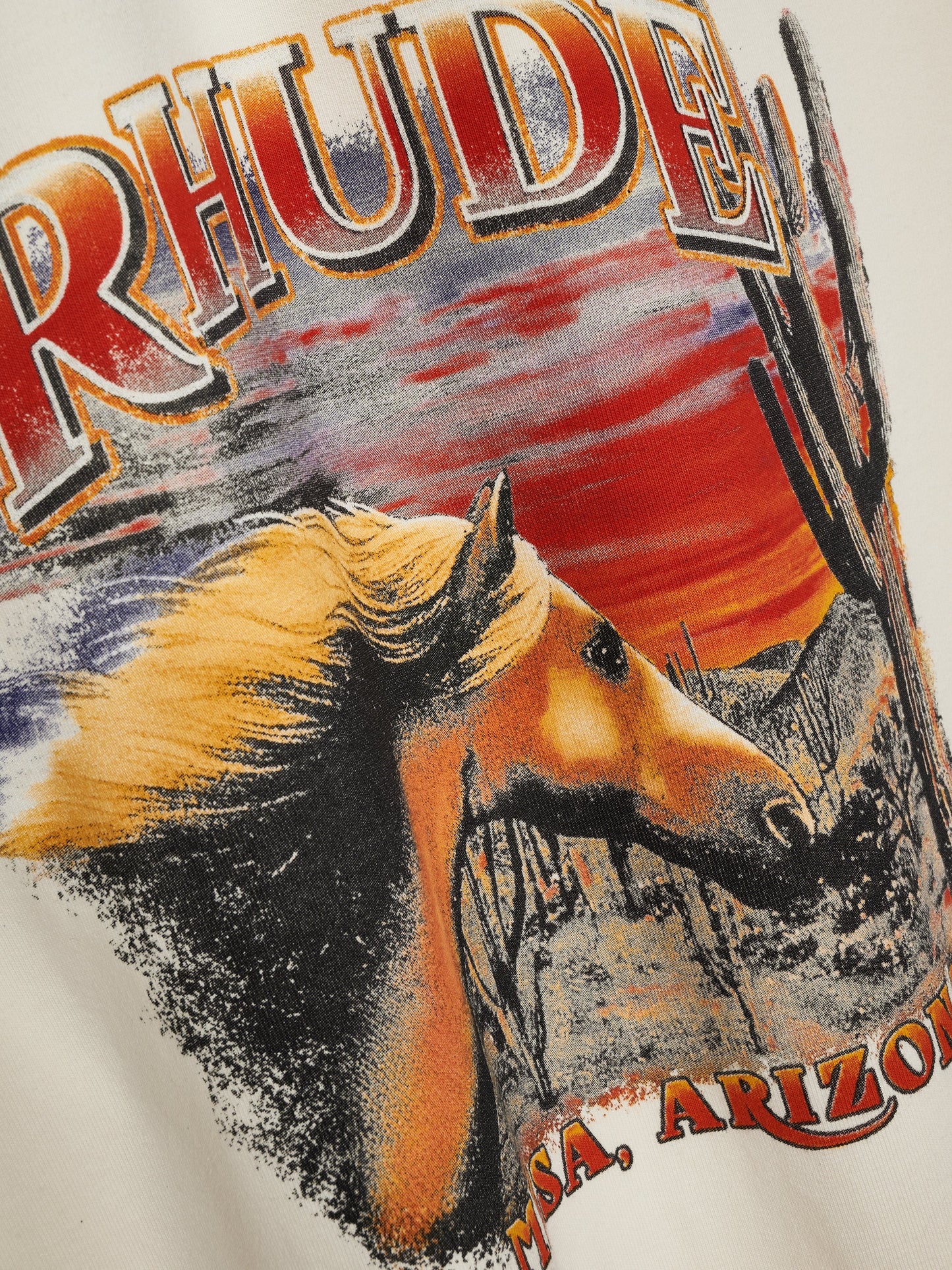 MESA STALLION LS TEE - VINTAGE WHITE
