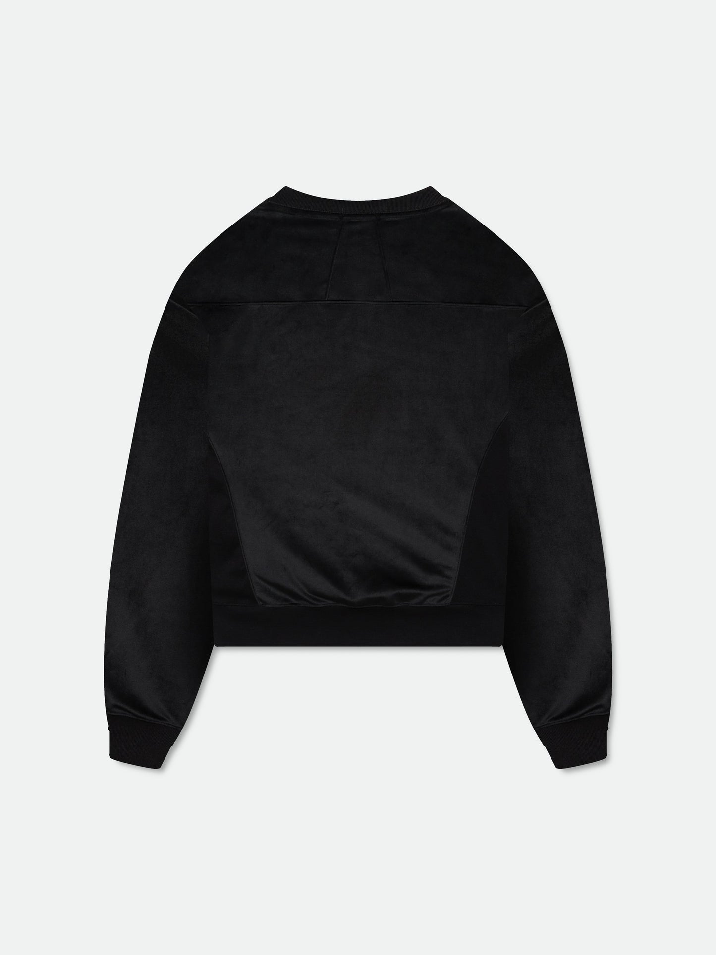 VELOUR CLASSIQUE CREWNECK - BLACK\/ WHITE
