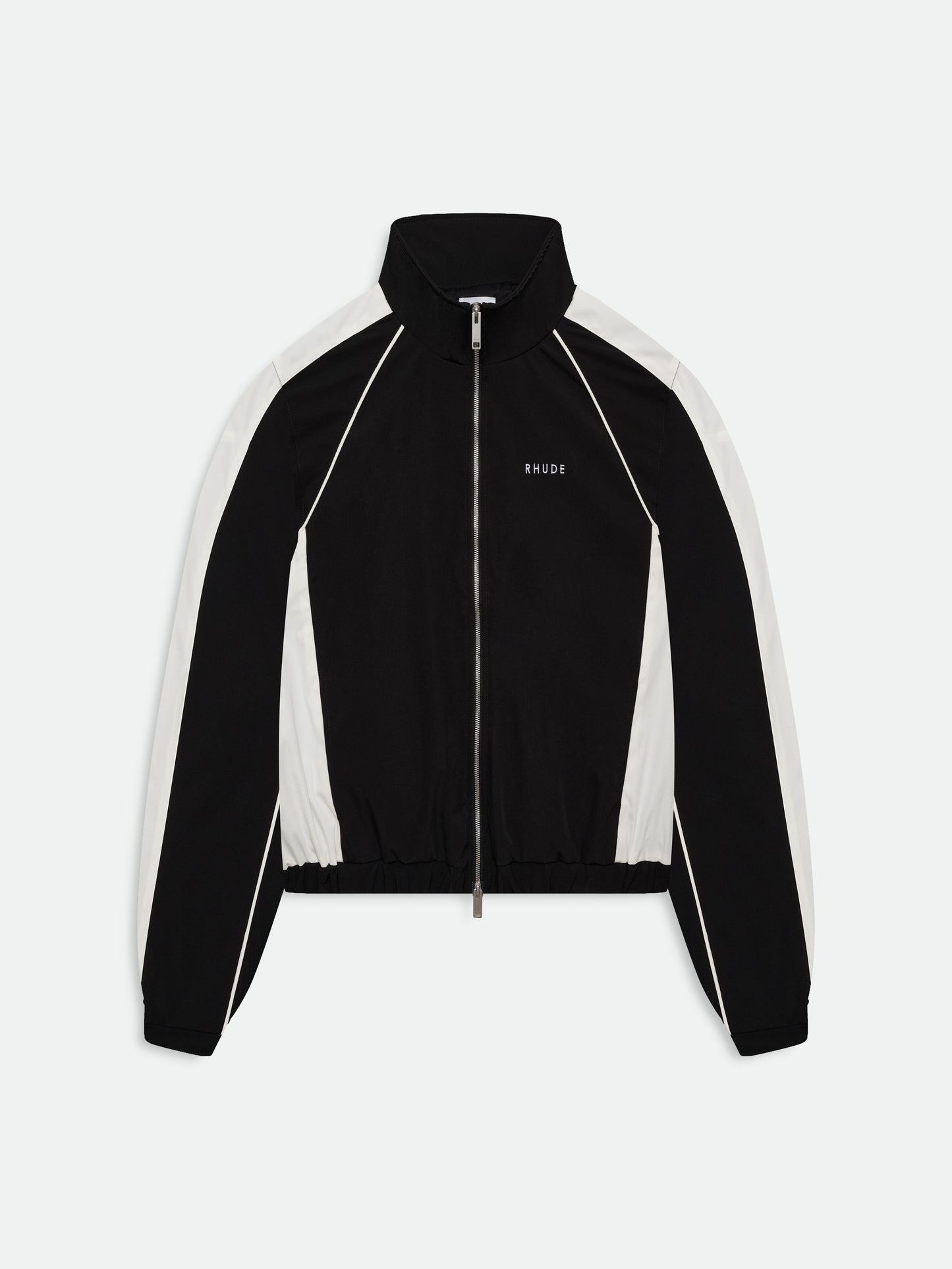 RAMONA PIPING TRACK JACKET - BLACK \/ WHITE