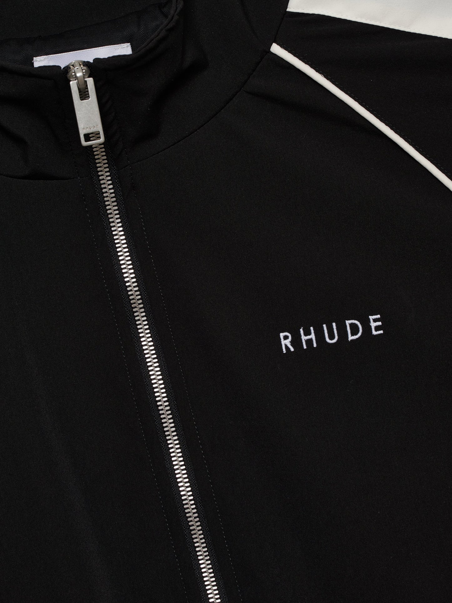 RAMONA PIPING TRACK JACKET - BLACK \/ WHITE