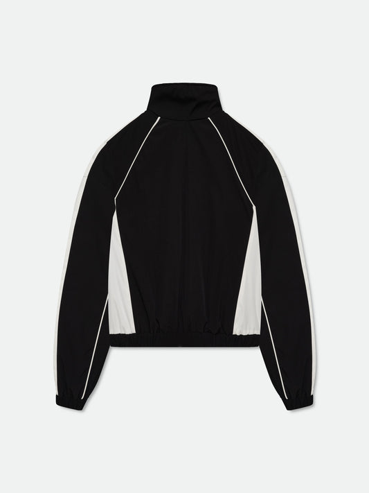 RAMONA PIPING TRACK JACKET - BLACK \/ WHITE
