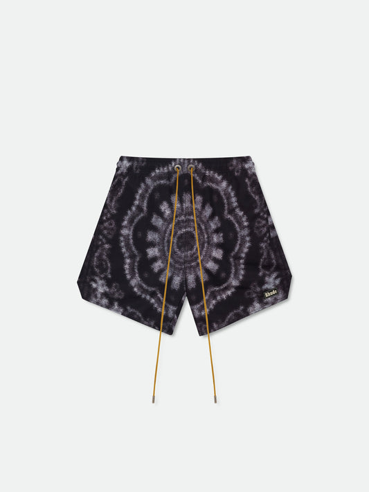 RHUDE MOTION BANDANA SWIM TRUNKS - BLACK