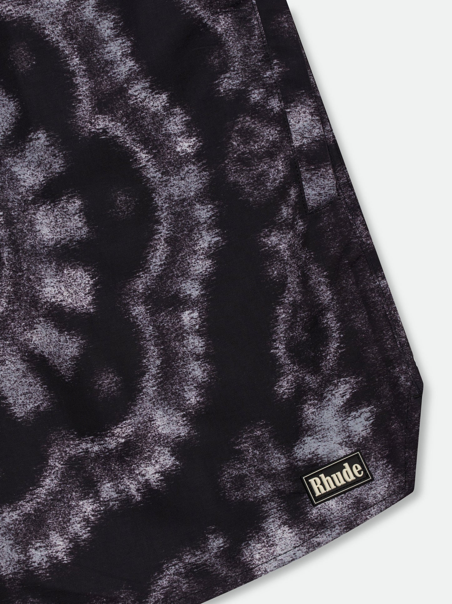 RHUDE MOTION BANDANA SWIM TRUNKS - BLACK