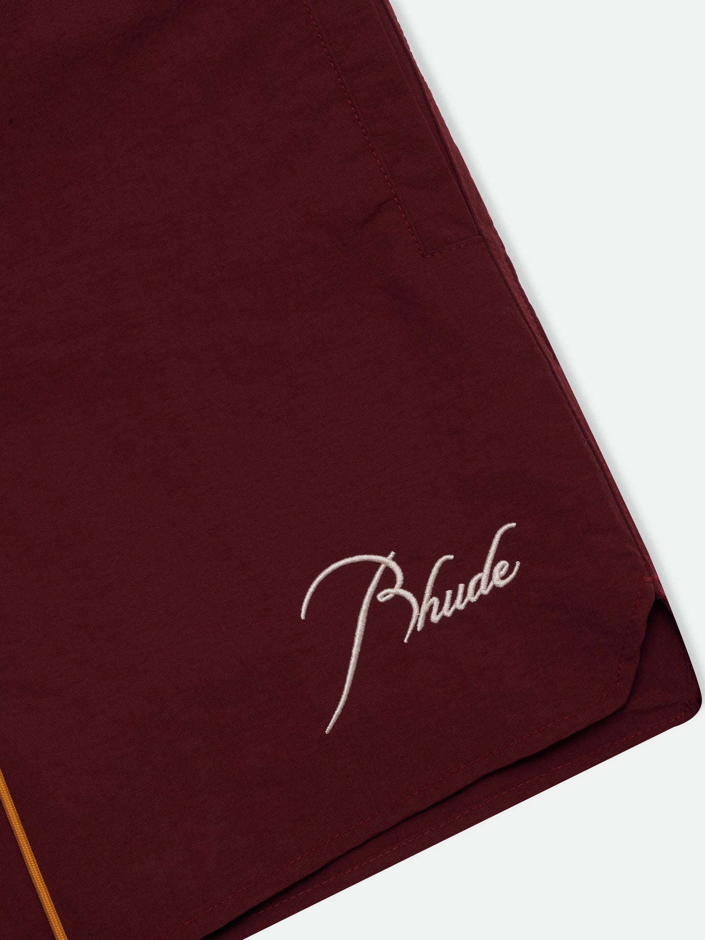 RHUDE RADIATOR SWIM TRUNKS - MAROON WHITE