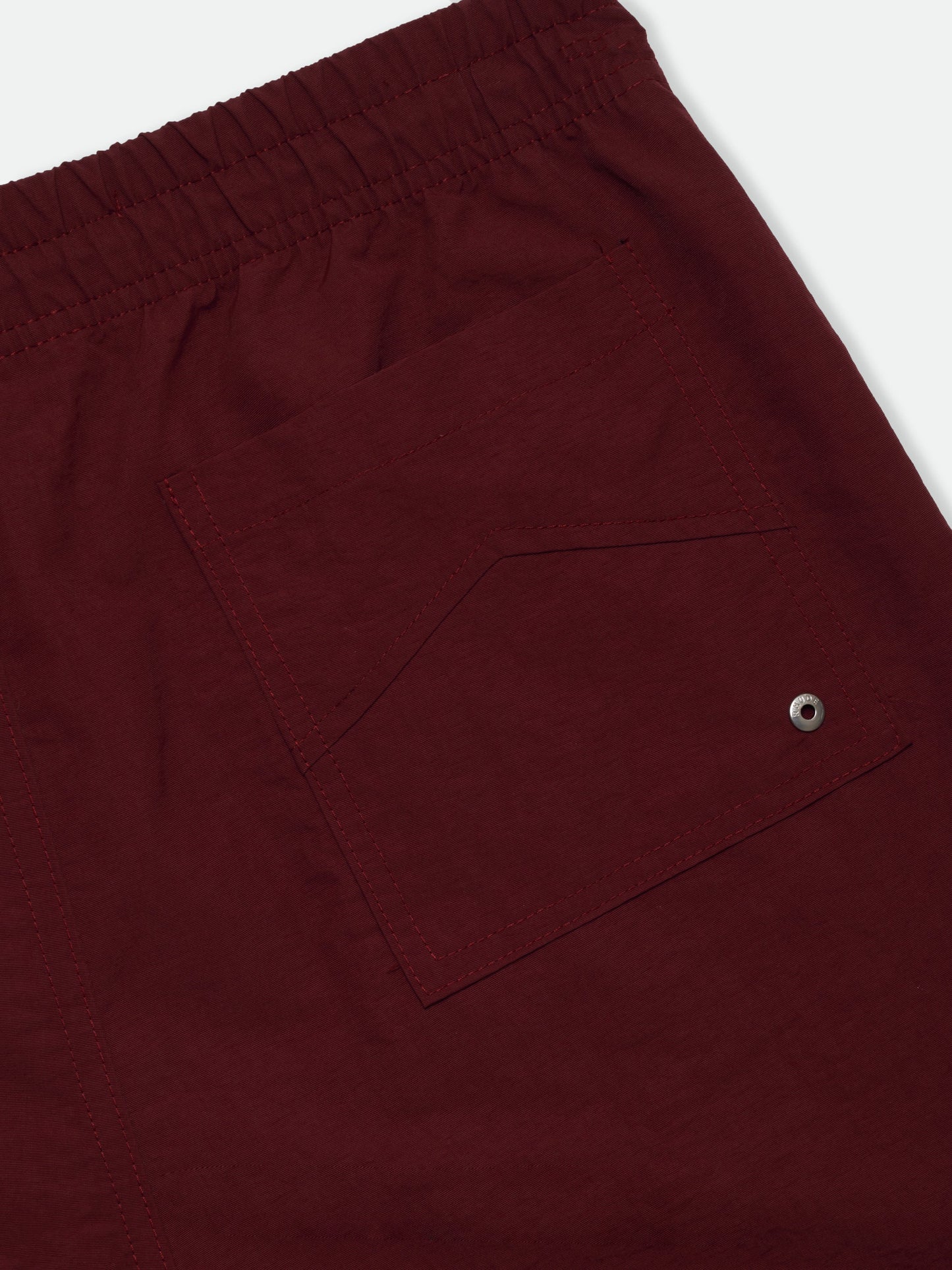 RHUDE RADIATOR SWIM TRUNKS - MAROON WHITE