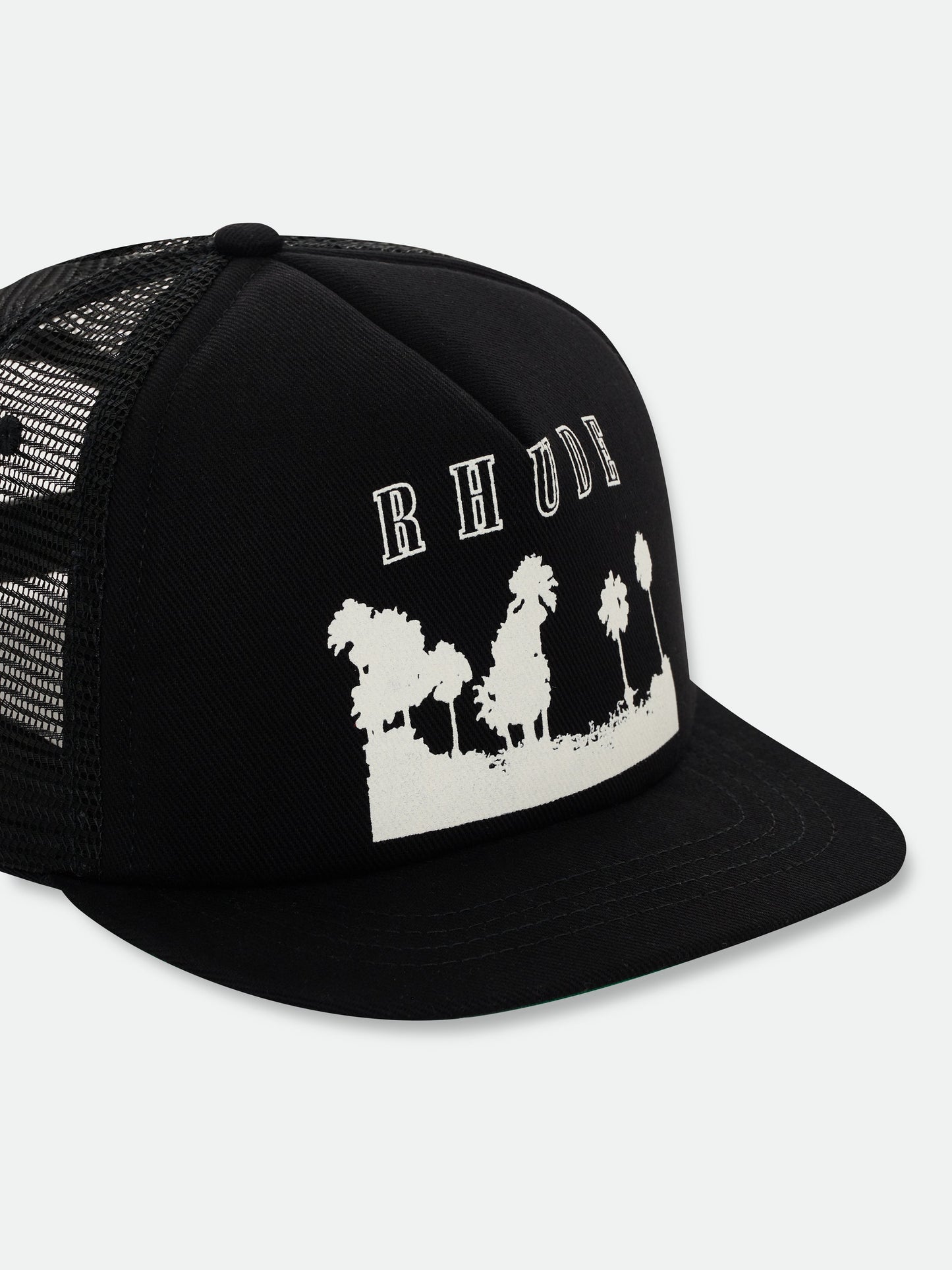 THOUSAND PALMS TRUCKER HAT - BLACK\/WHITE