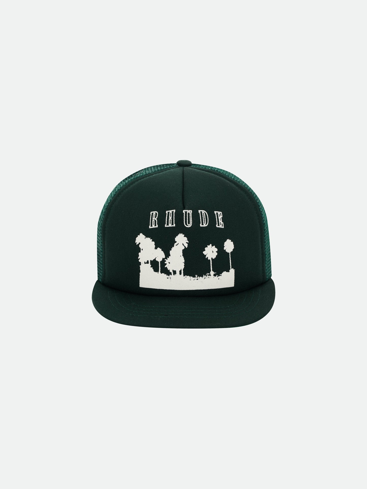 THOUSAND PALMS TRUCKER HAT - GREEN\/WHITE