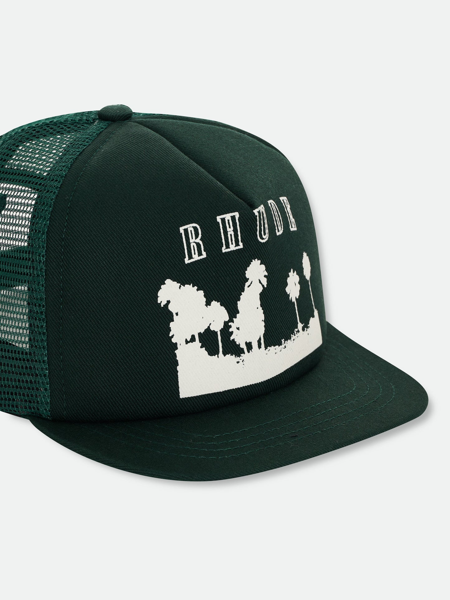 THOUSAND PALMS TRUCKER HAT - GREEN\/WHITE