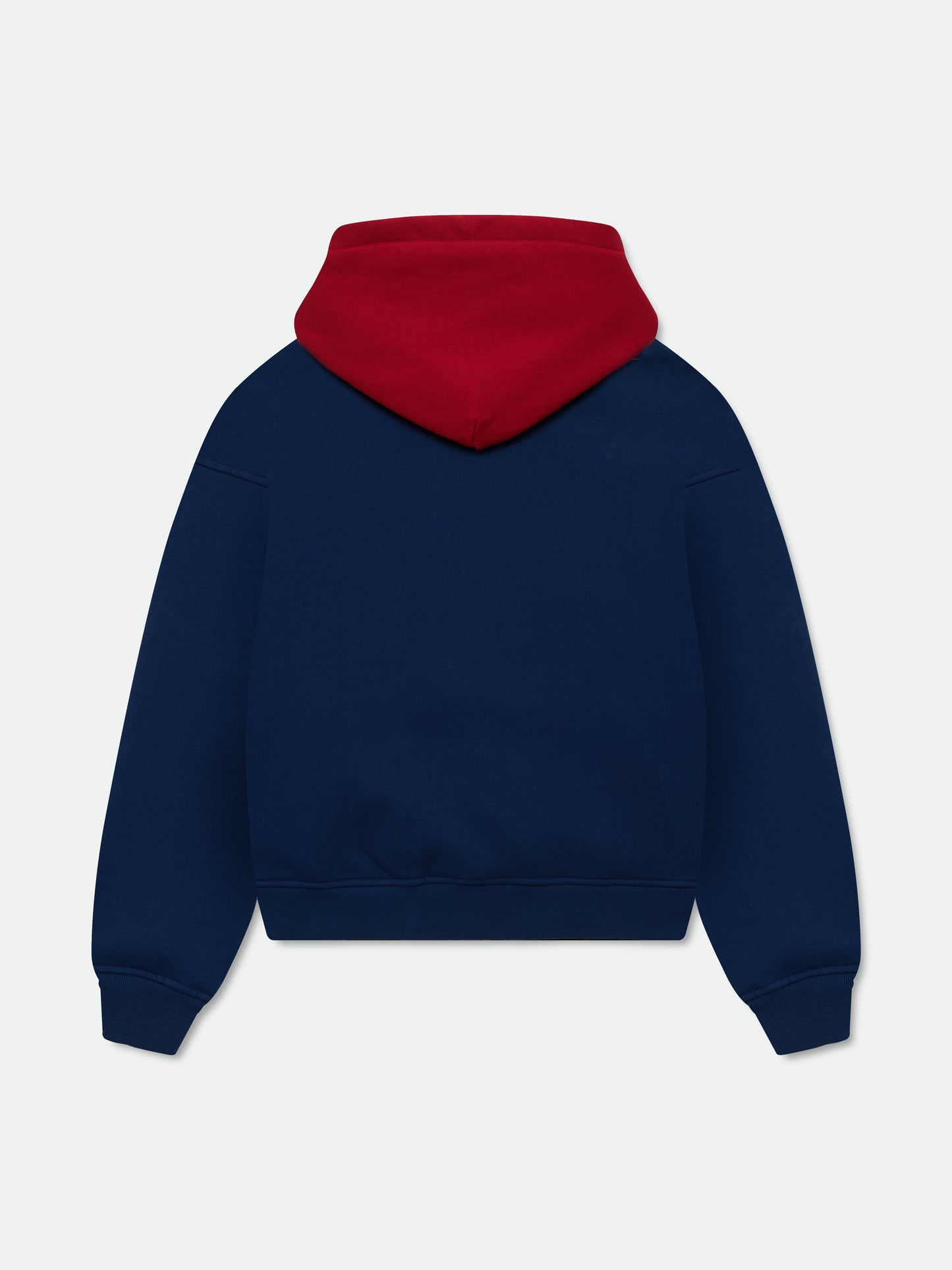 RHUDE CHENILLE PATCH LOGO HOODIE - NAVY\/RED
