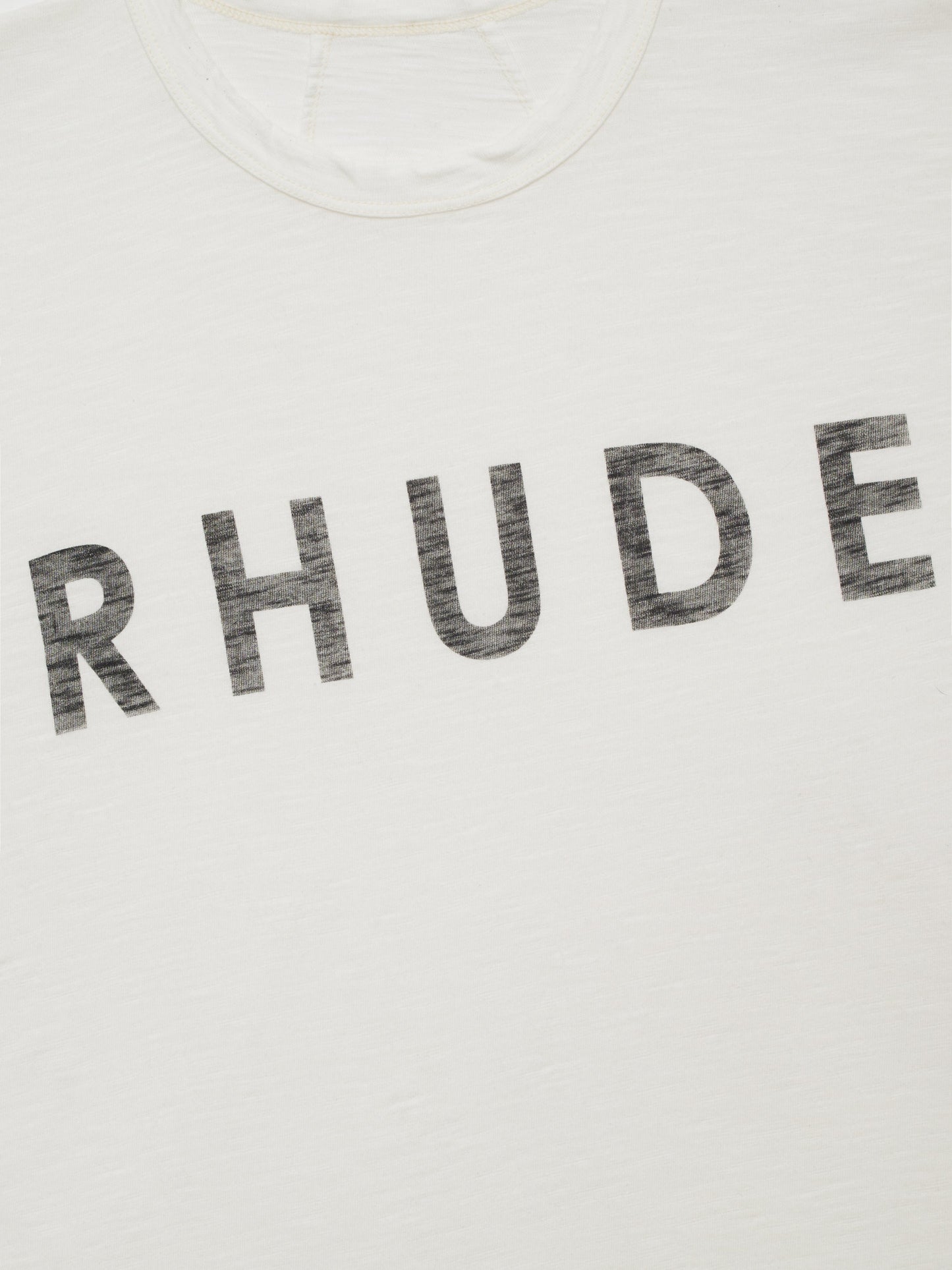 RHUDE LOGO SLUB TEE - VTG WHITE