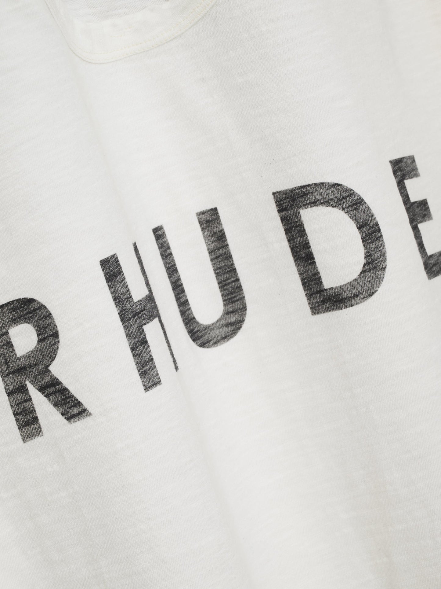 RHUDE LOGO SLUB TEE - VTG WHITE