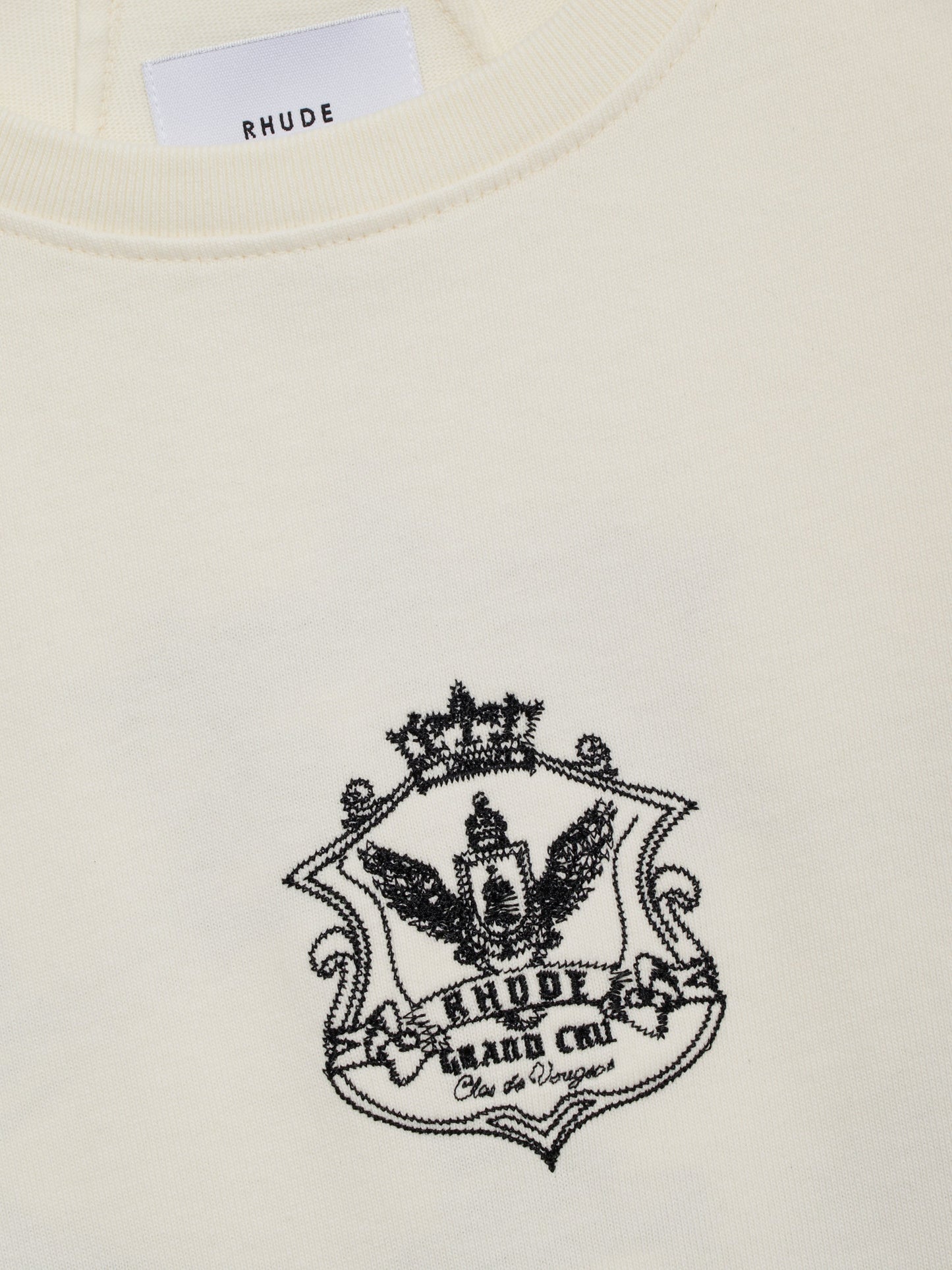 GRAND CRU CREST LS TEE - VINTAGE WHITE