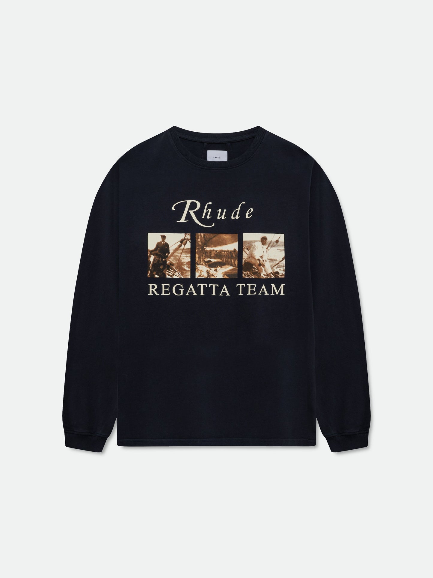 USVI REGATTA TOUR LS TEE - VINTAGE BLACK\/ WHITE\/ RED