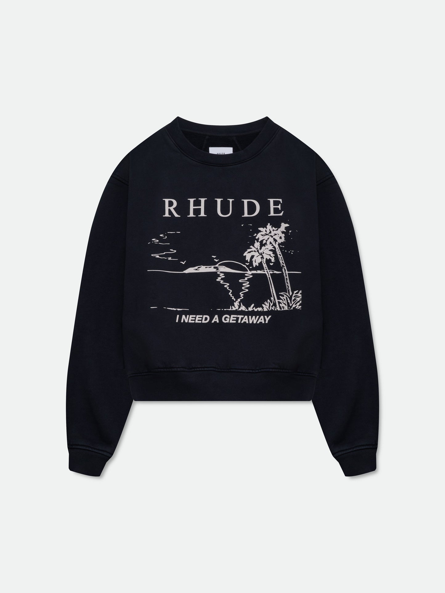 I NEED A GETAWAY CREWNECK - VTG BLACK