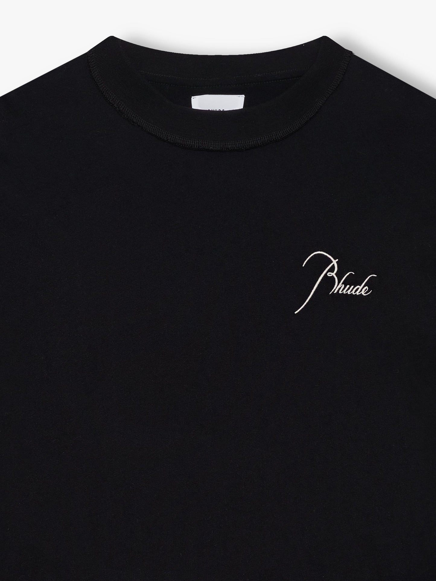 CLASSIQUE CUTOFF SLEEVE TEE - BLACK WHITE