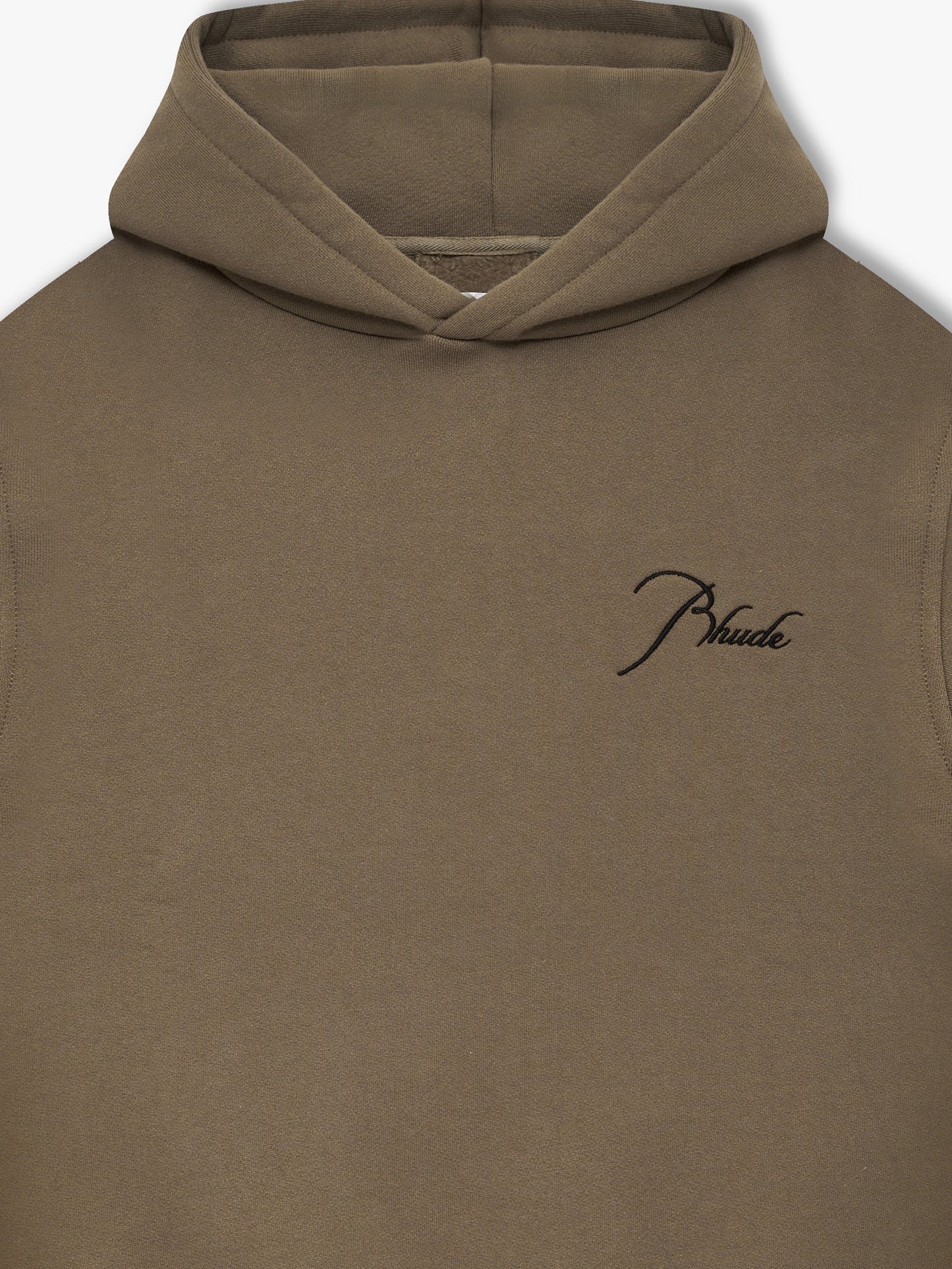 CLASSIQUE SIDE ZIP PULLOVER HOODIE - MOSS