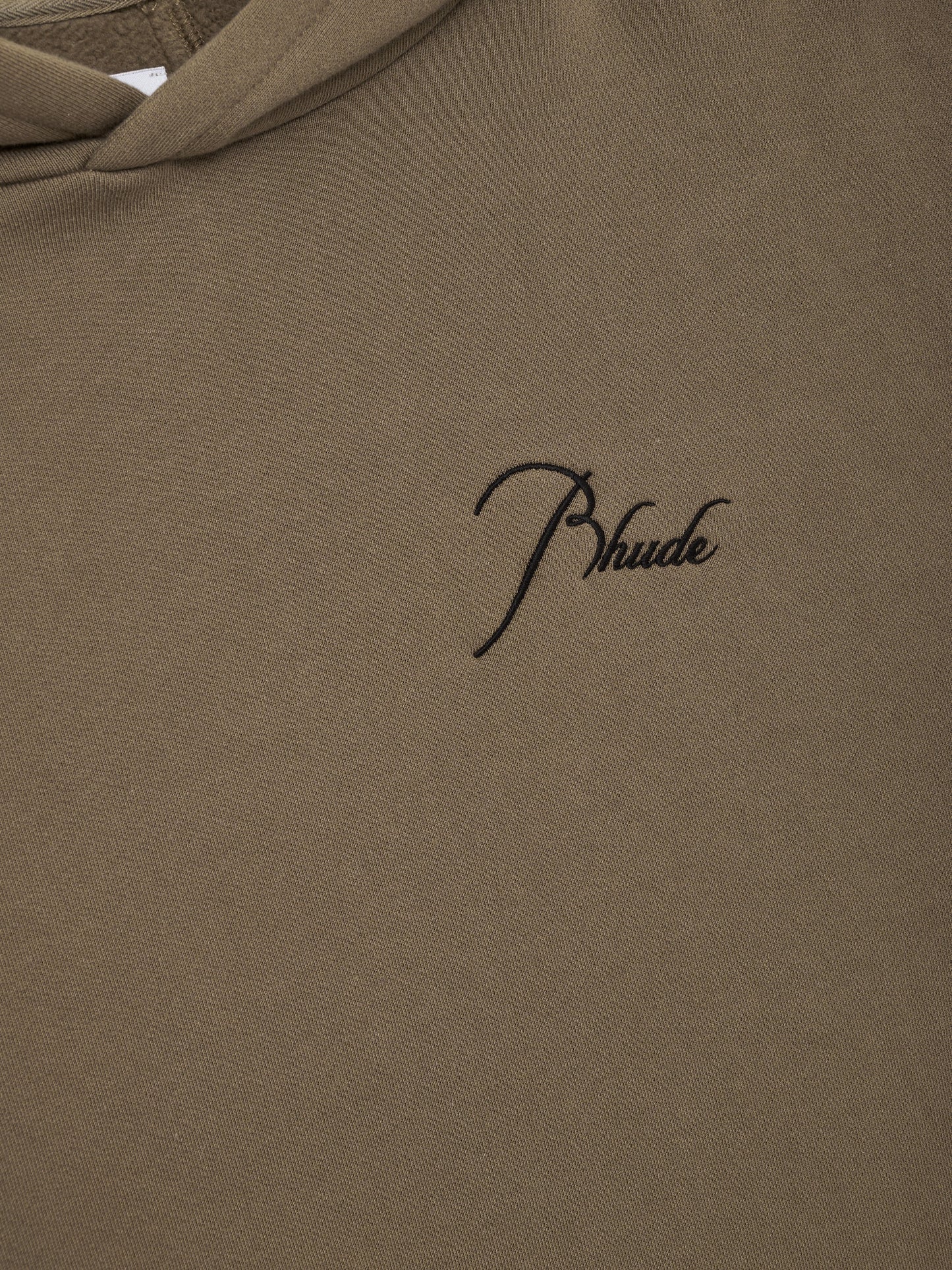 CLASSIQUE SIDE ZIP PULLOVER HOODIE - MOSS