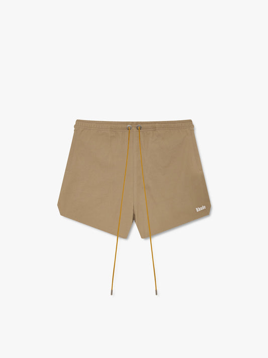 CLASSIC TWILL LOGO SHORT - KHAKI \/ WHITE
