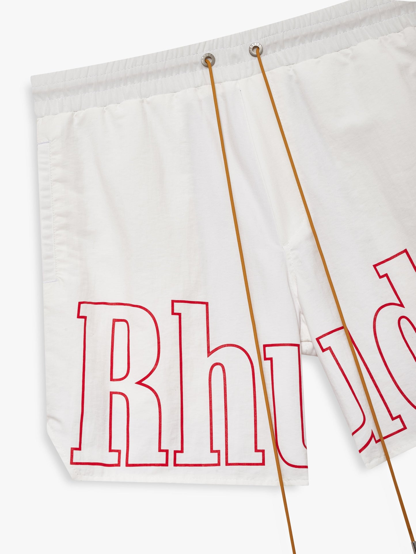 LOGO TRACK SHORT - WHITE\/RED
