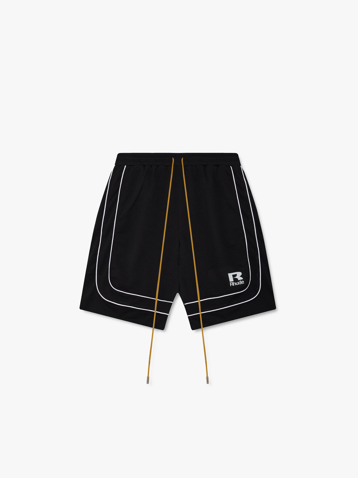 BAGGY MESH BASKETBALL SHORTS - BLACK\/WHITE