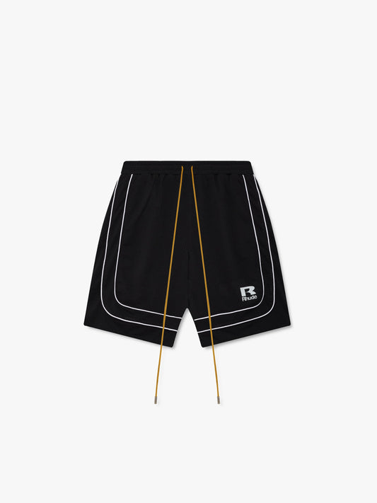 BAGGY MESH BASKETBALL SHORTS - BLACK\/WHITE