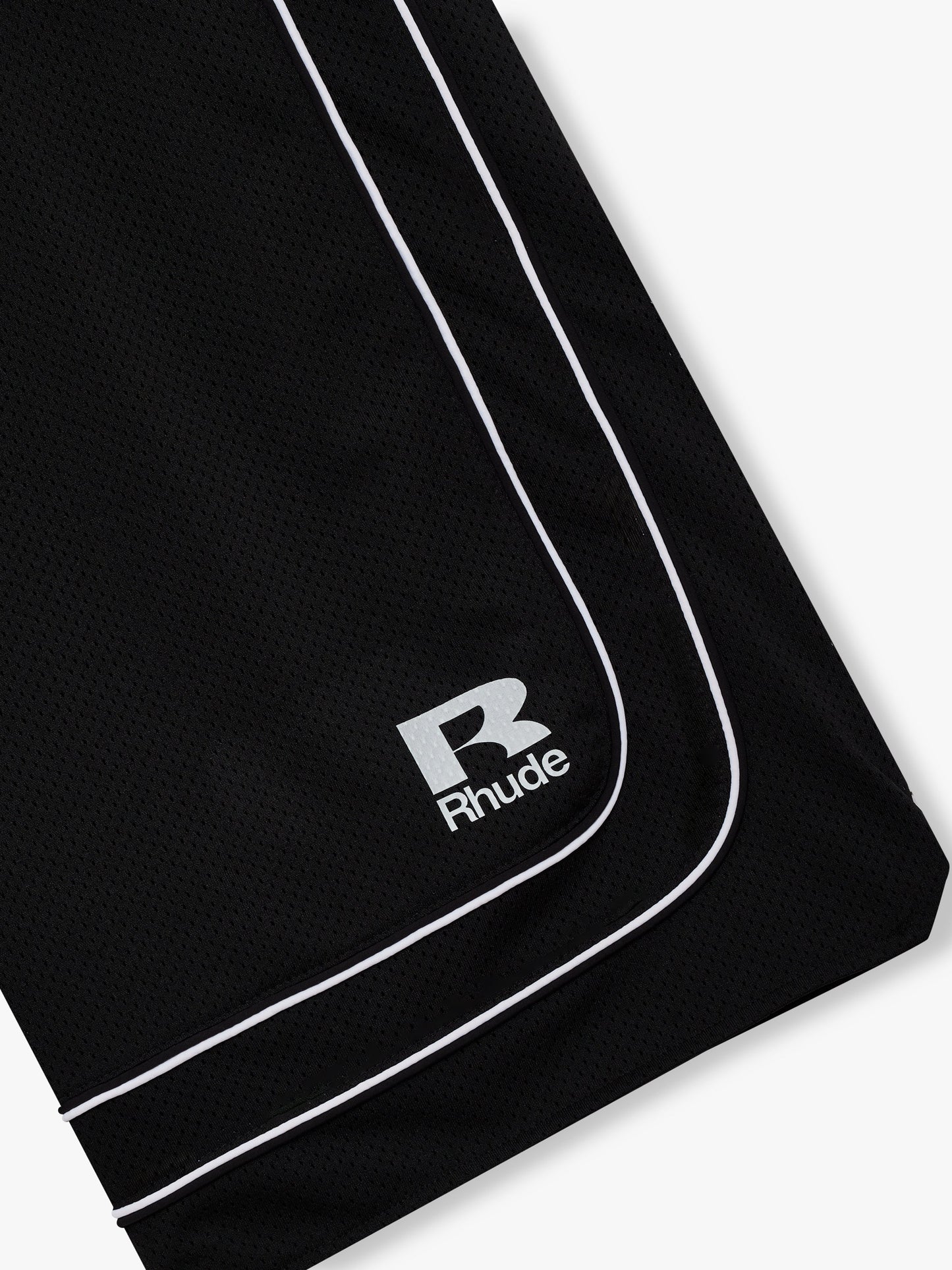 BAGGY MESH BASKETBALL SHORTS - BLACK\/WHITE