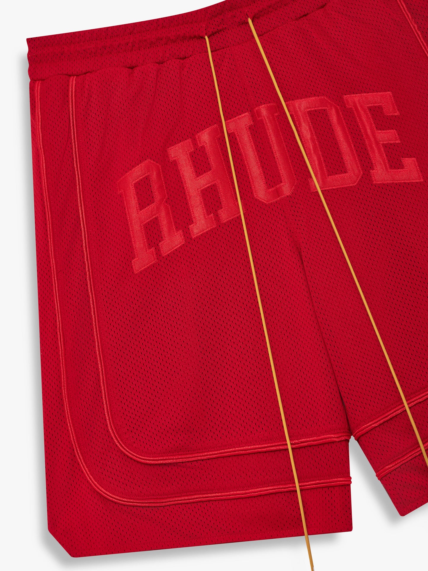 BAGGY COLLEGIATE LOGO SHORT - RED\/RED