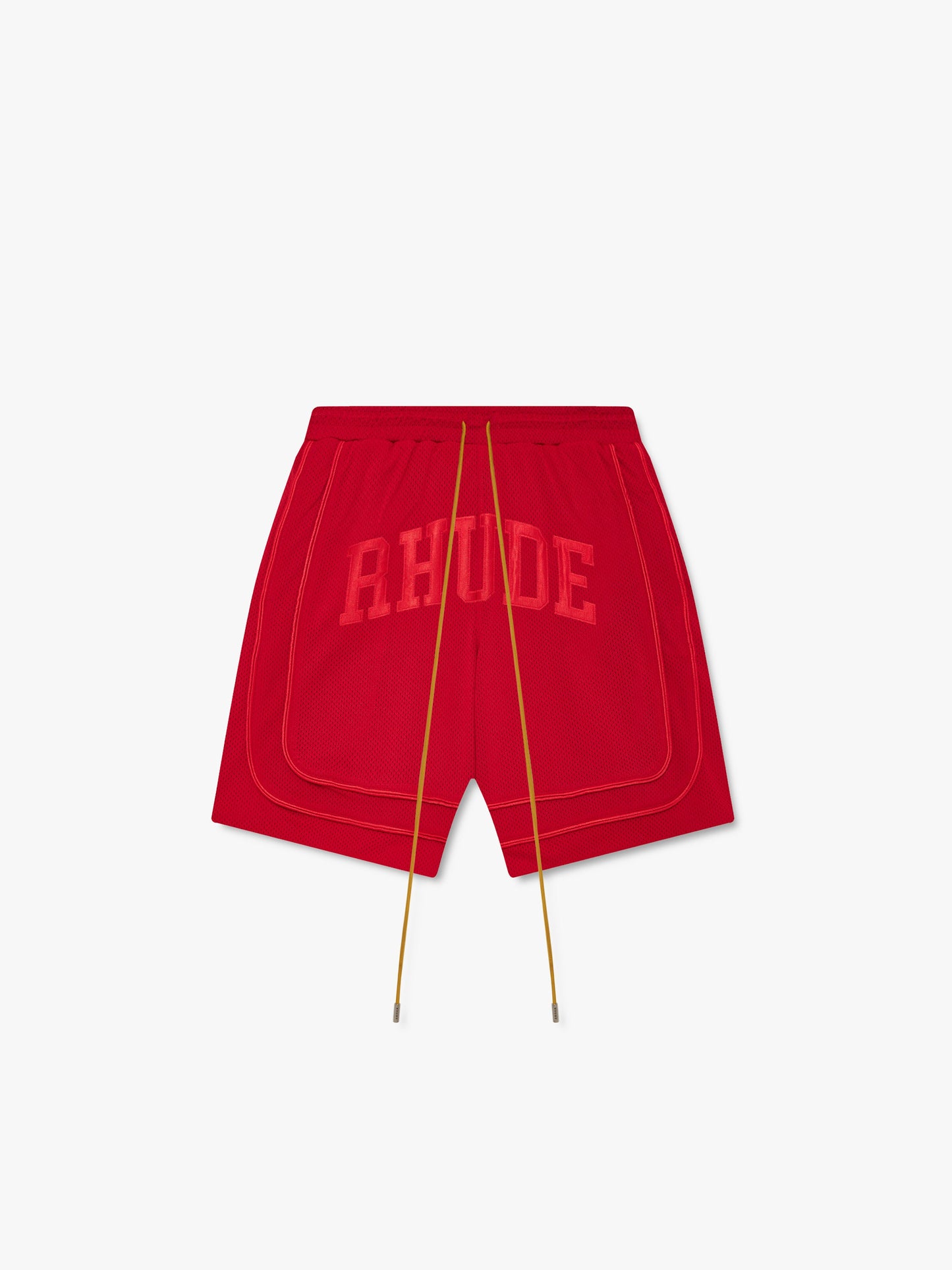 BAGGY COLLEGIATE LOGO SHORT - RED\/RED