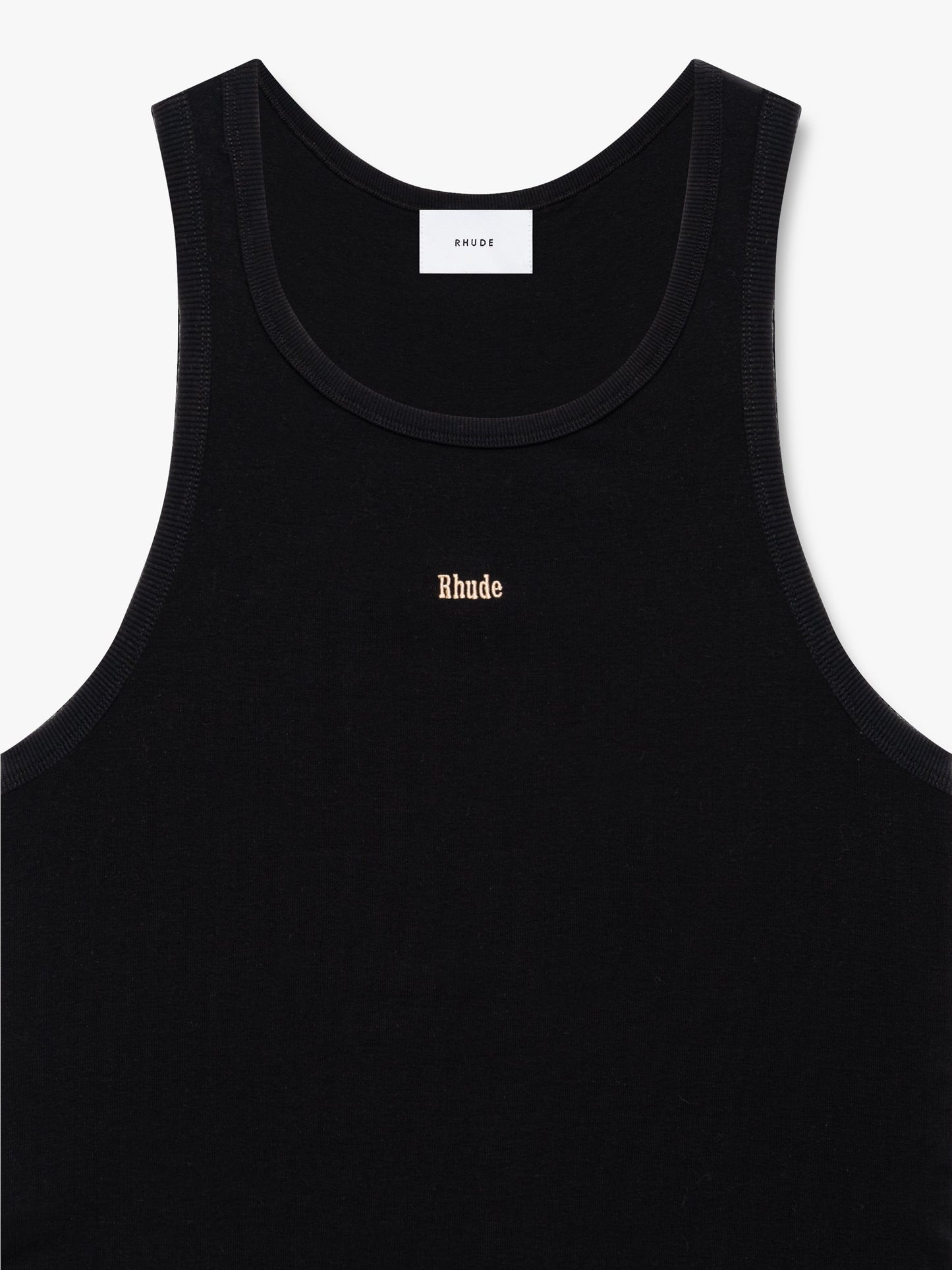 LOGO RIBBED TANK TOP