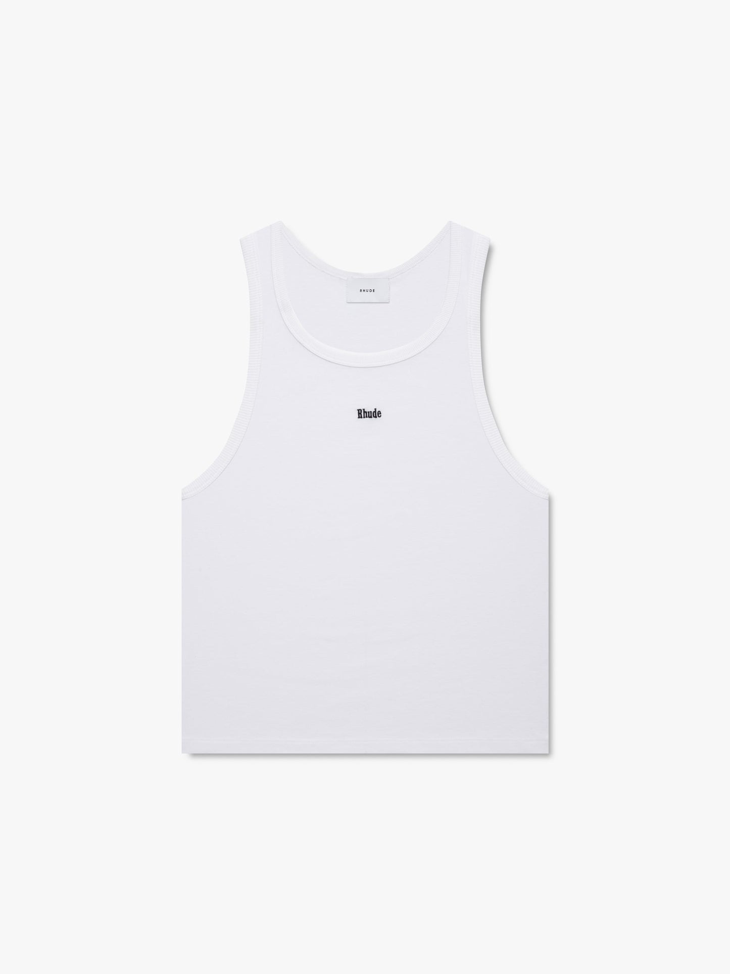 LOGO RIBBED TANK TOP