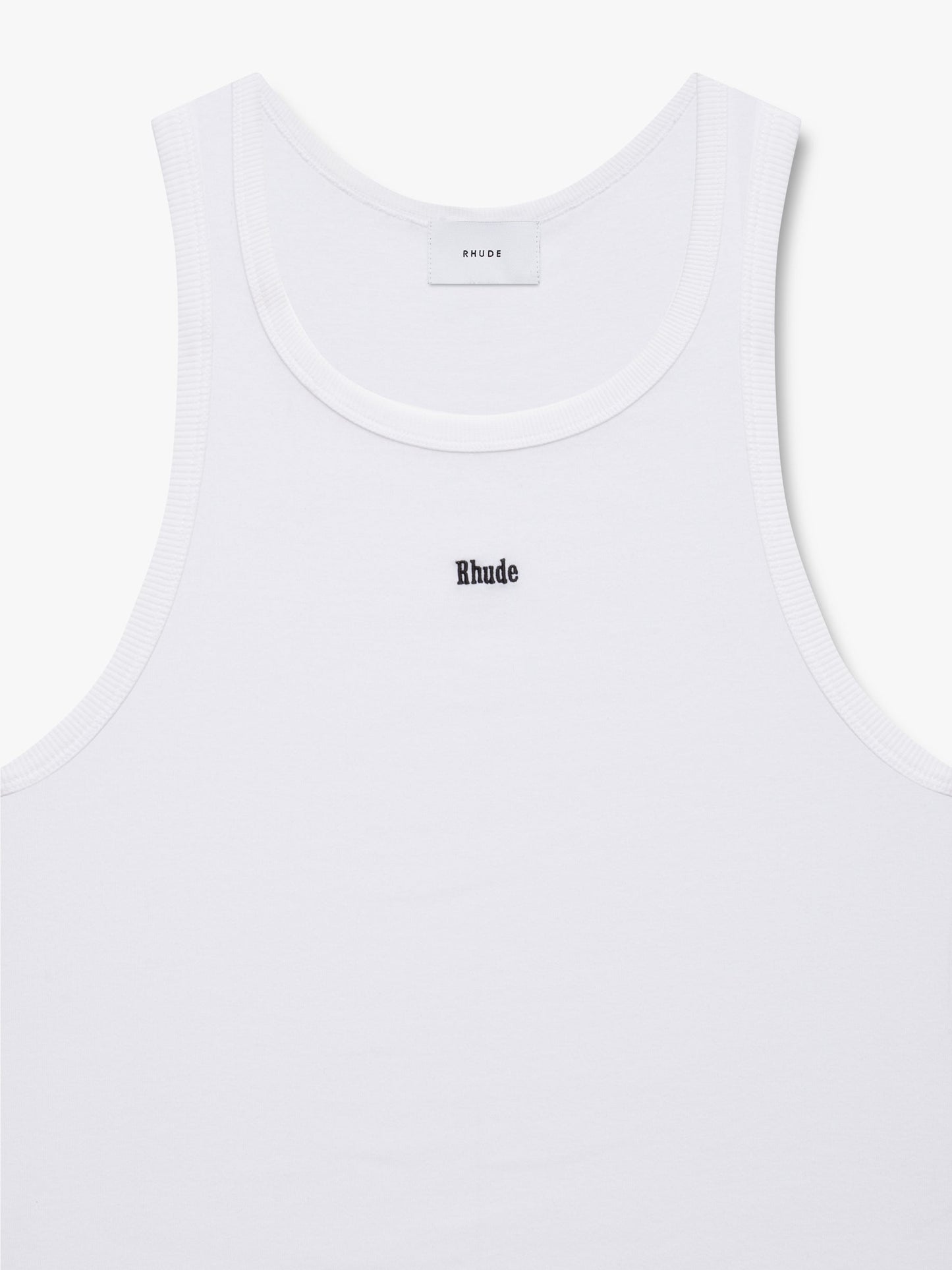 LOGO RIBBED TANK TOP